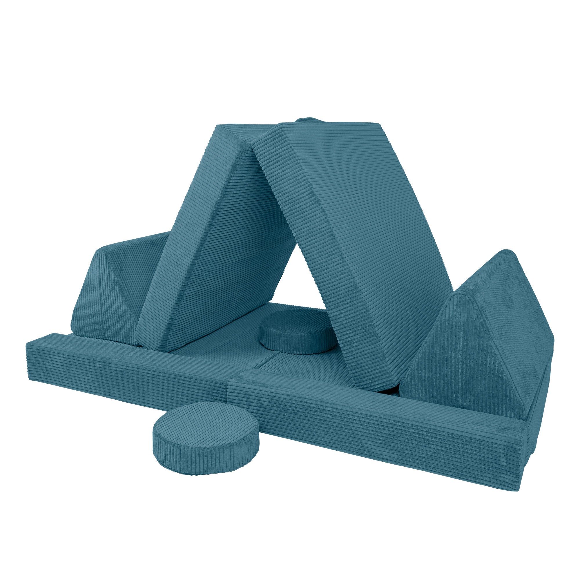 Design4Kids XXL Spielsofa Cord Grande - pure ocean