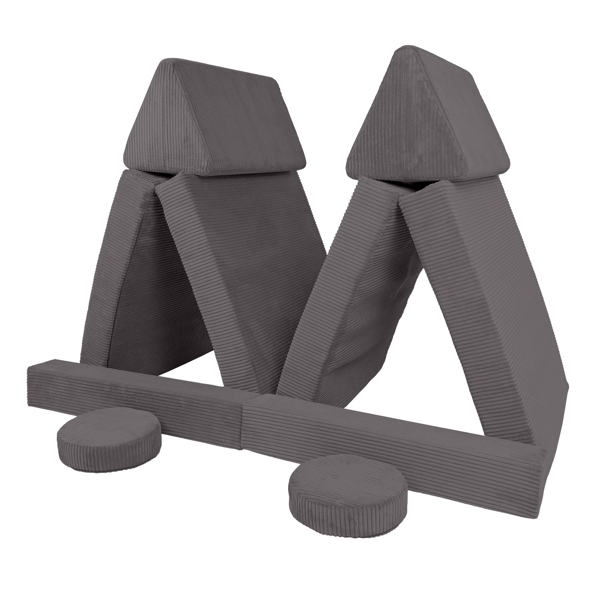 Design4Kids XXL Spielsofa Cord Grande - smokey taupe