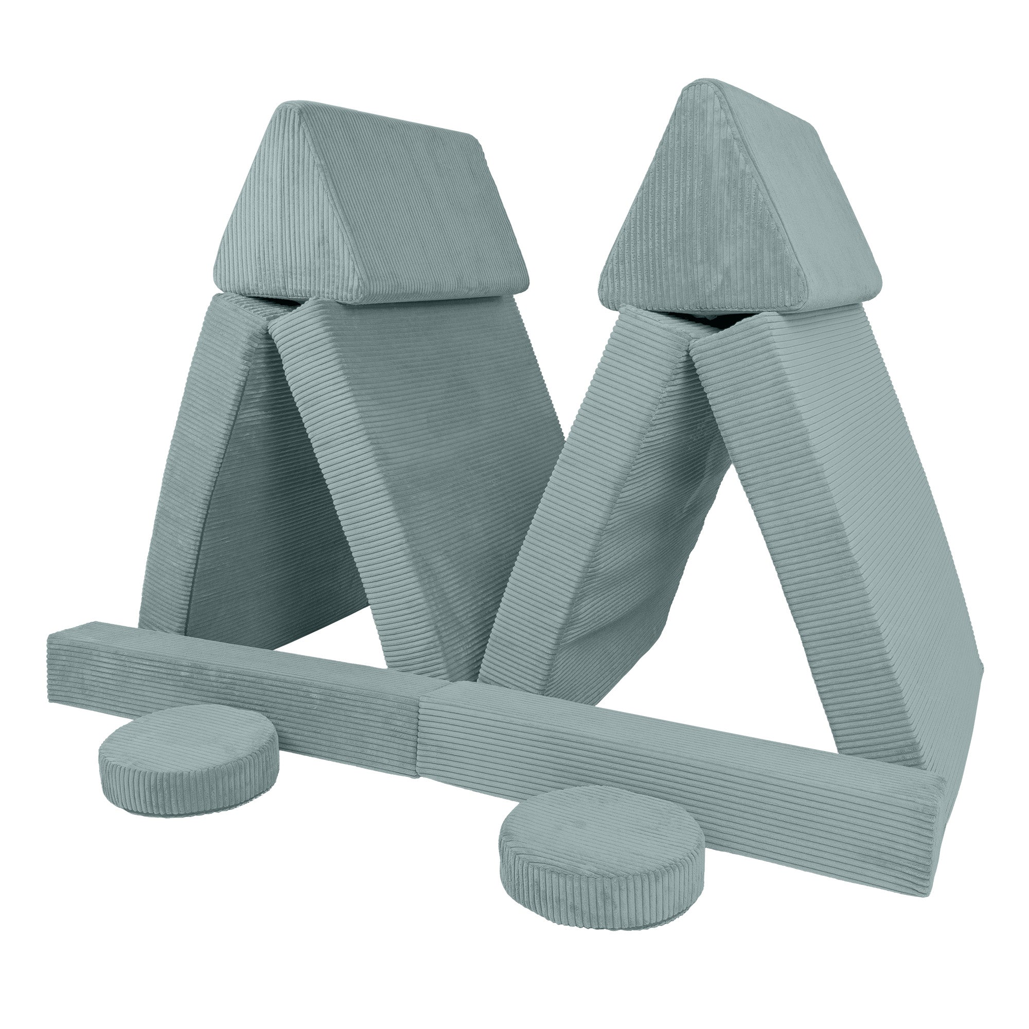 Design4Kids XXL Spielsofa Cord Grande - cozy mint