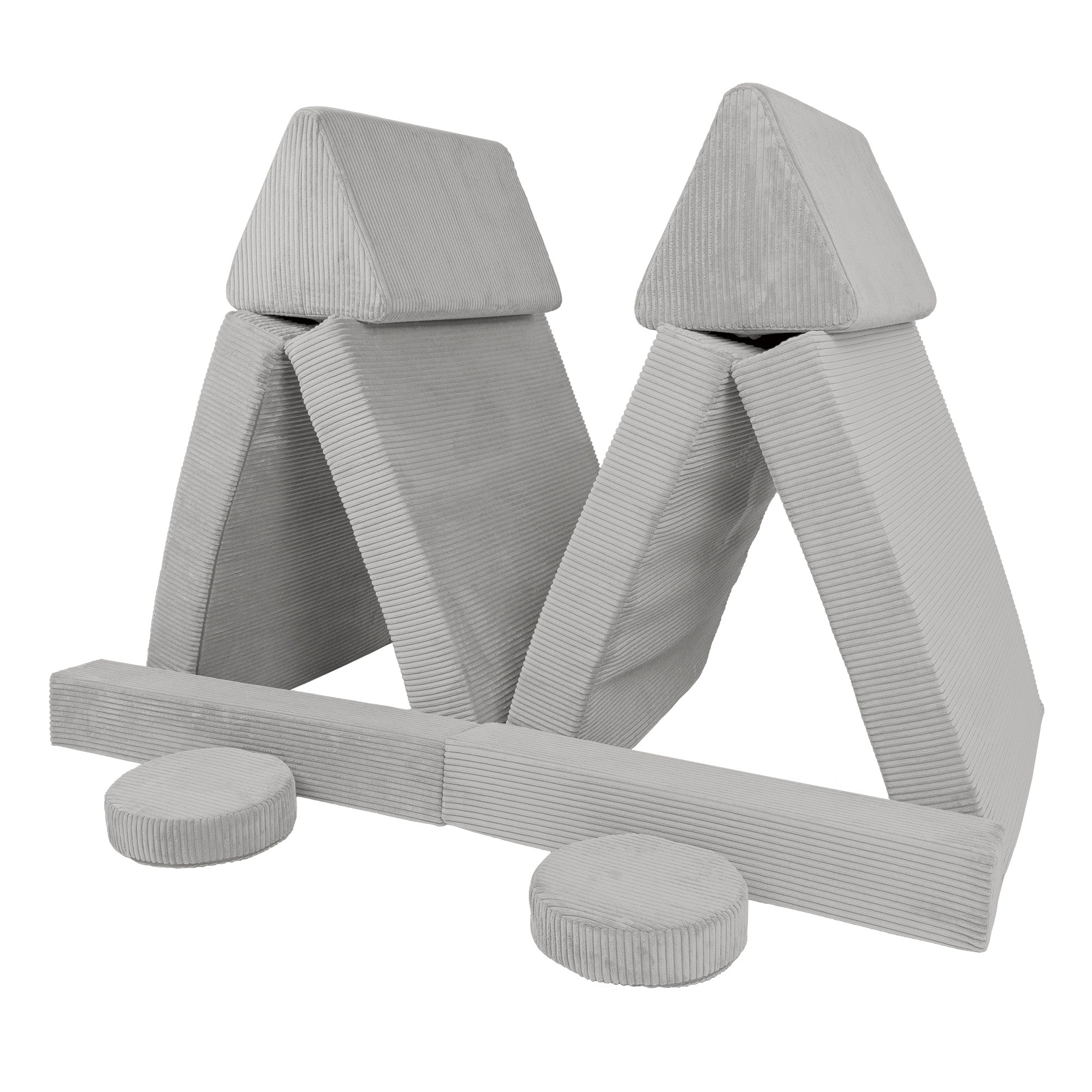 Design4Kids XXL Spielsofa Cord Grande - cloudy grey