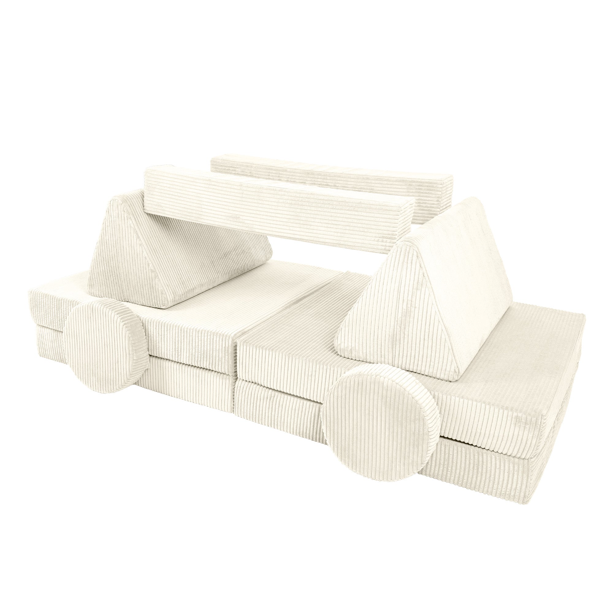 Design4Kids XXL Spielsofa Cord Grande - vanilla beige
