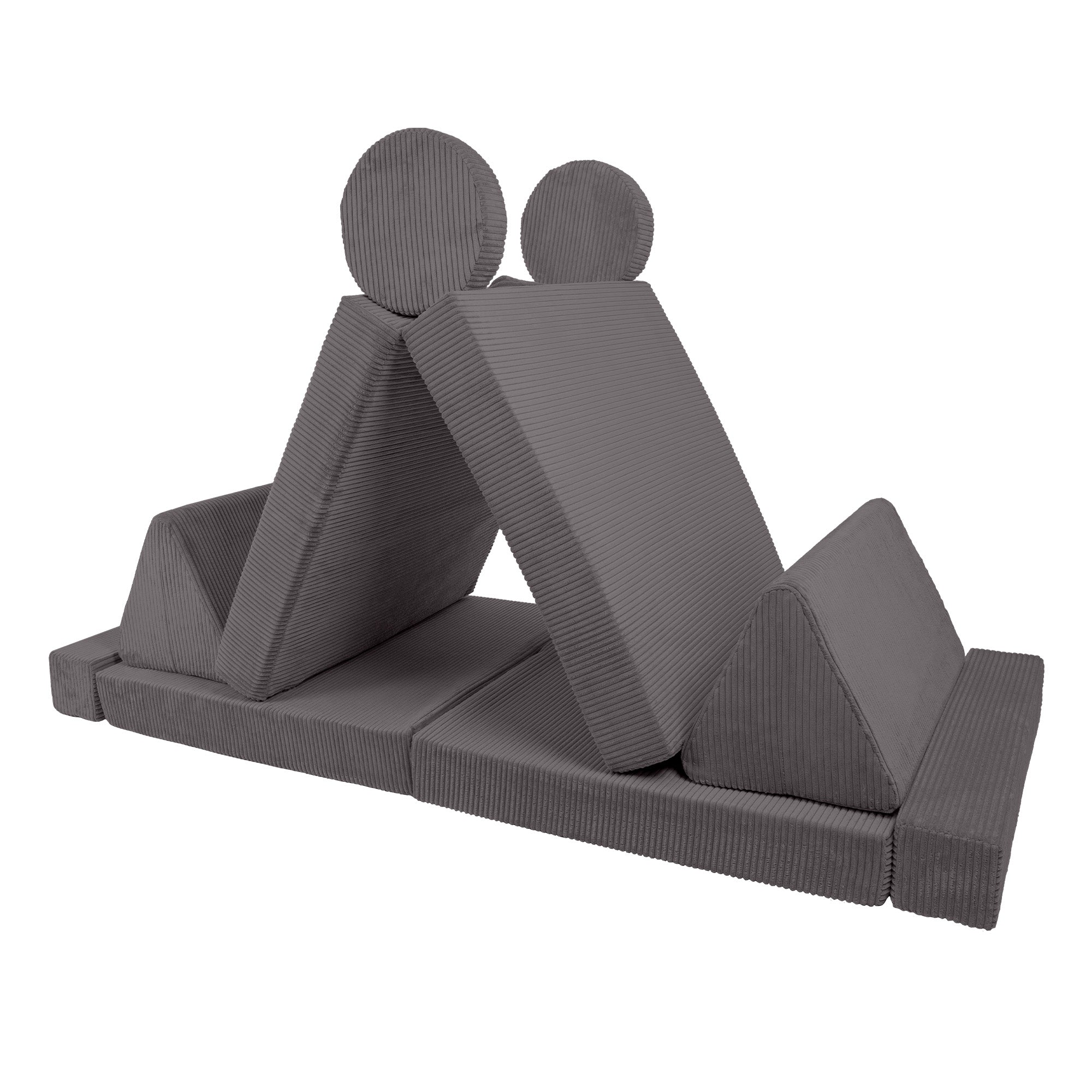 Design4Kids XXL Spielsofa Cord Grande - smokey taupe