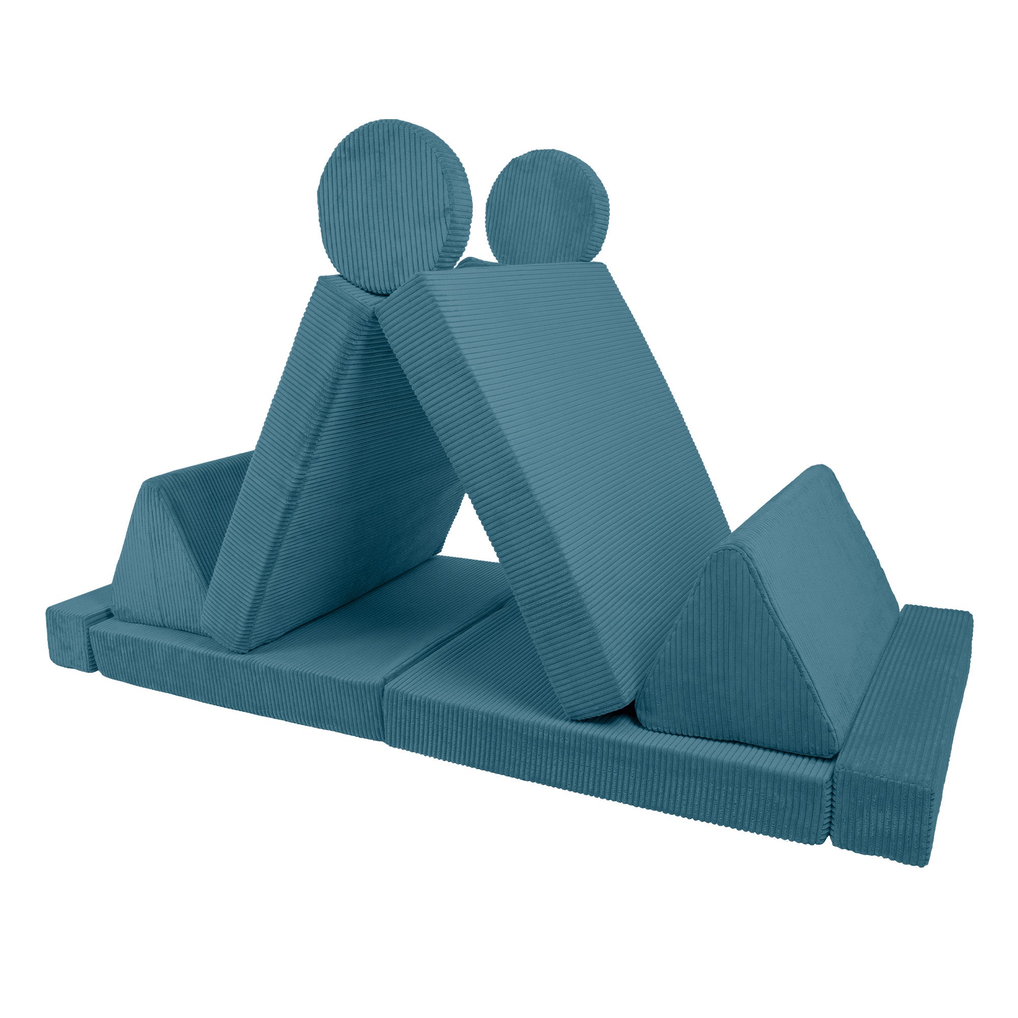 Design4Kids XXL Spielsofa Cord Grande - pure ocean