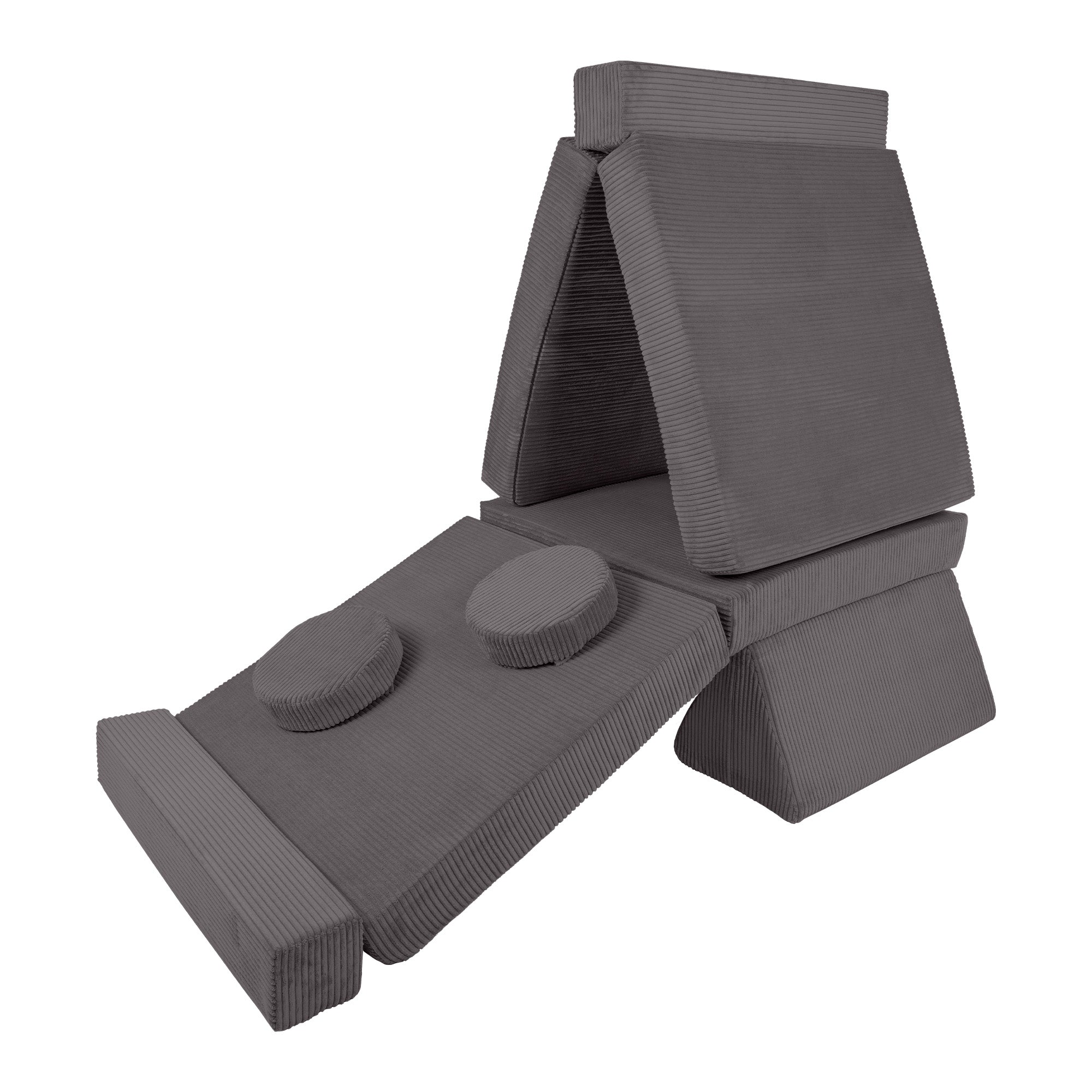 Design4Kids XXL Spielsofa Cord Grande - smokey taupe
