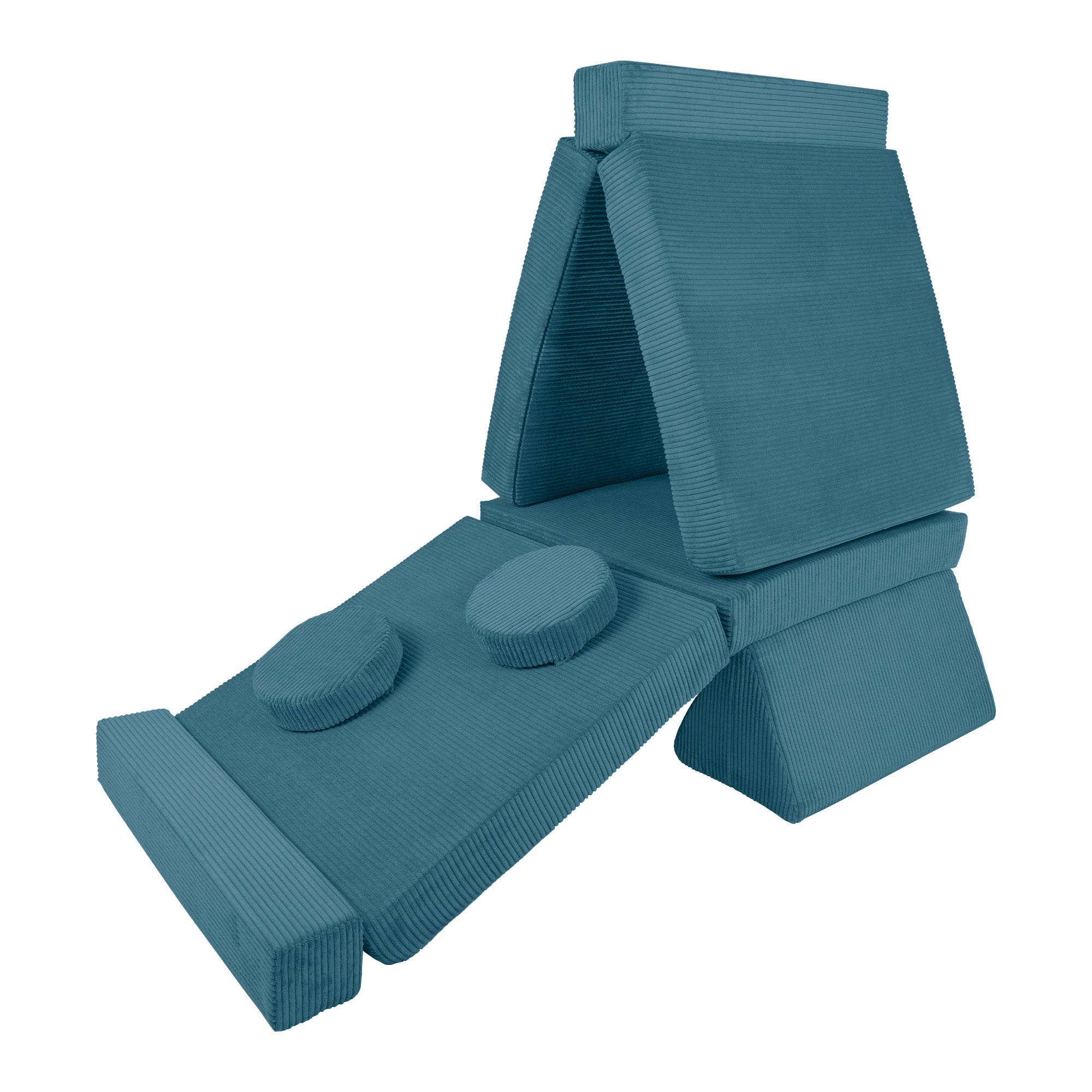 Design4Kids XXL Spielsofa Cord Grande - pure ocean