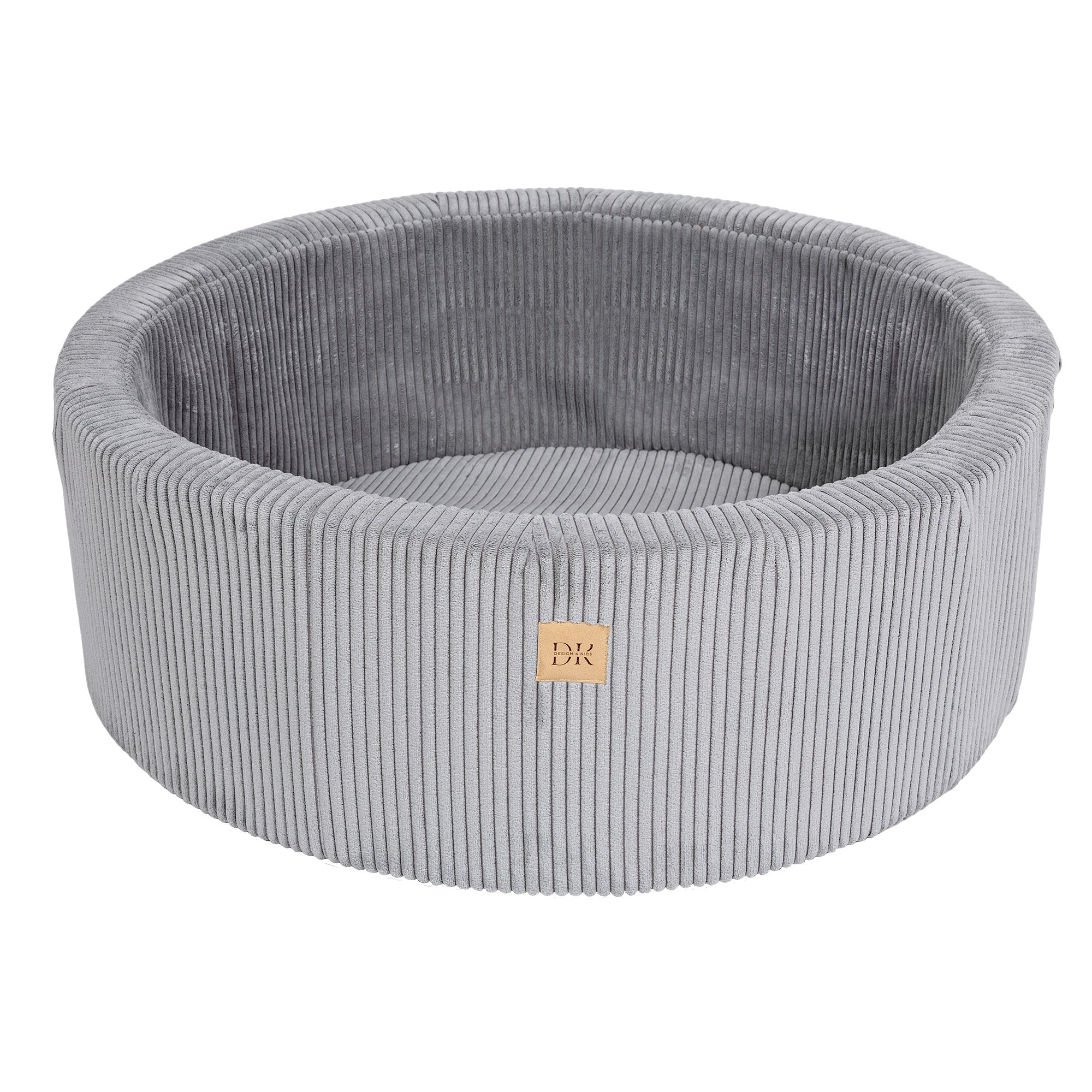 Design4Kids Bällebad Jewel 90x30cm Cord marble grey, 200 Bälle - eigene Farbauswahl