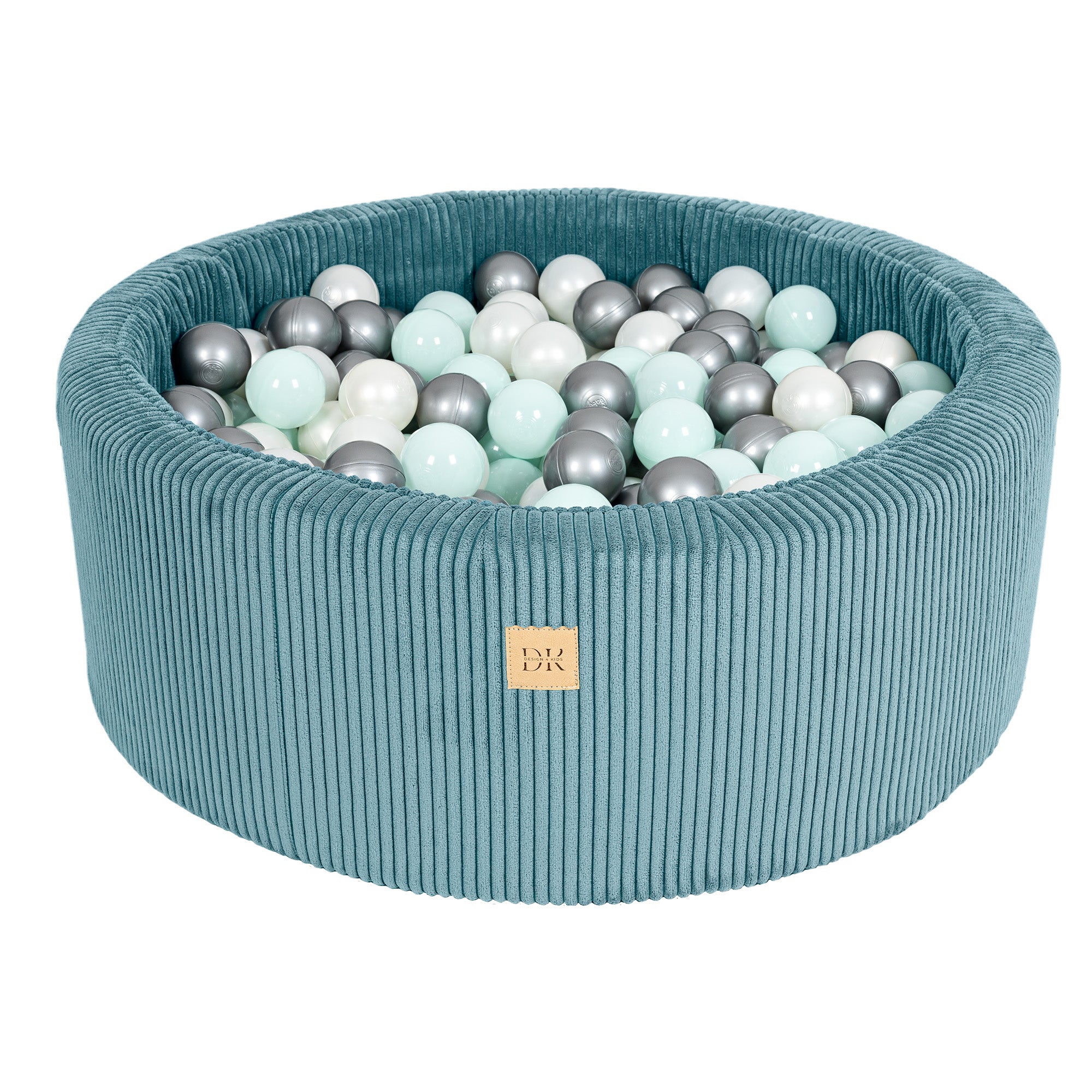 Design4Kids Schaumspielset Jewel Cord mit Bällebad und 200 Bälle - ocean blue
