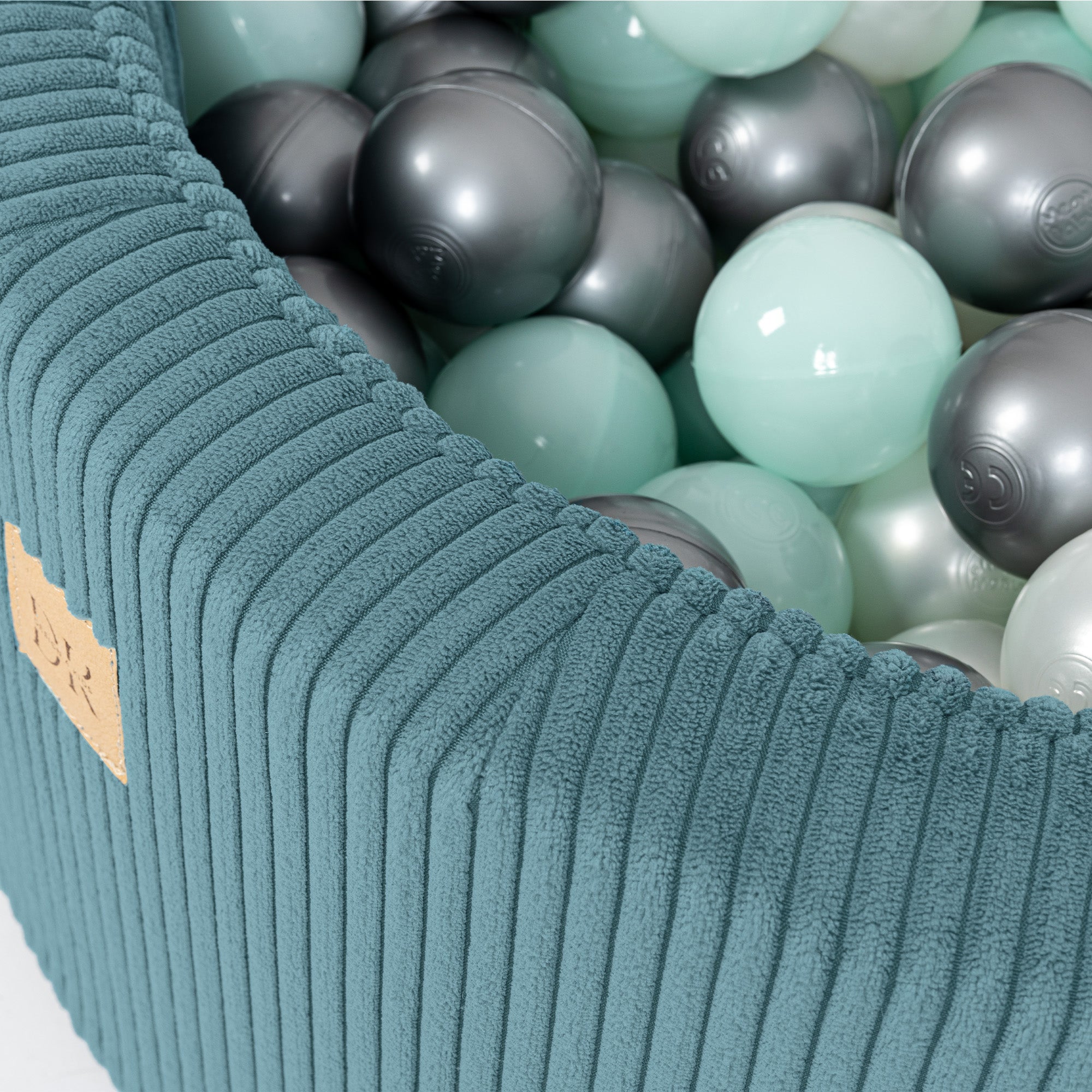 Design4Kids Schaumspielset Jewel Cord mit Bällebad und 200 Bälle - ocean blue