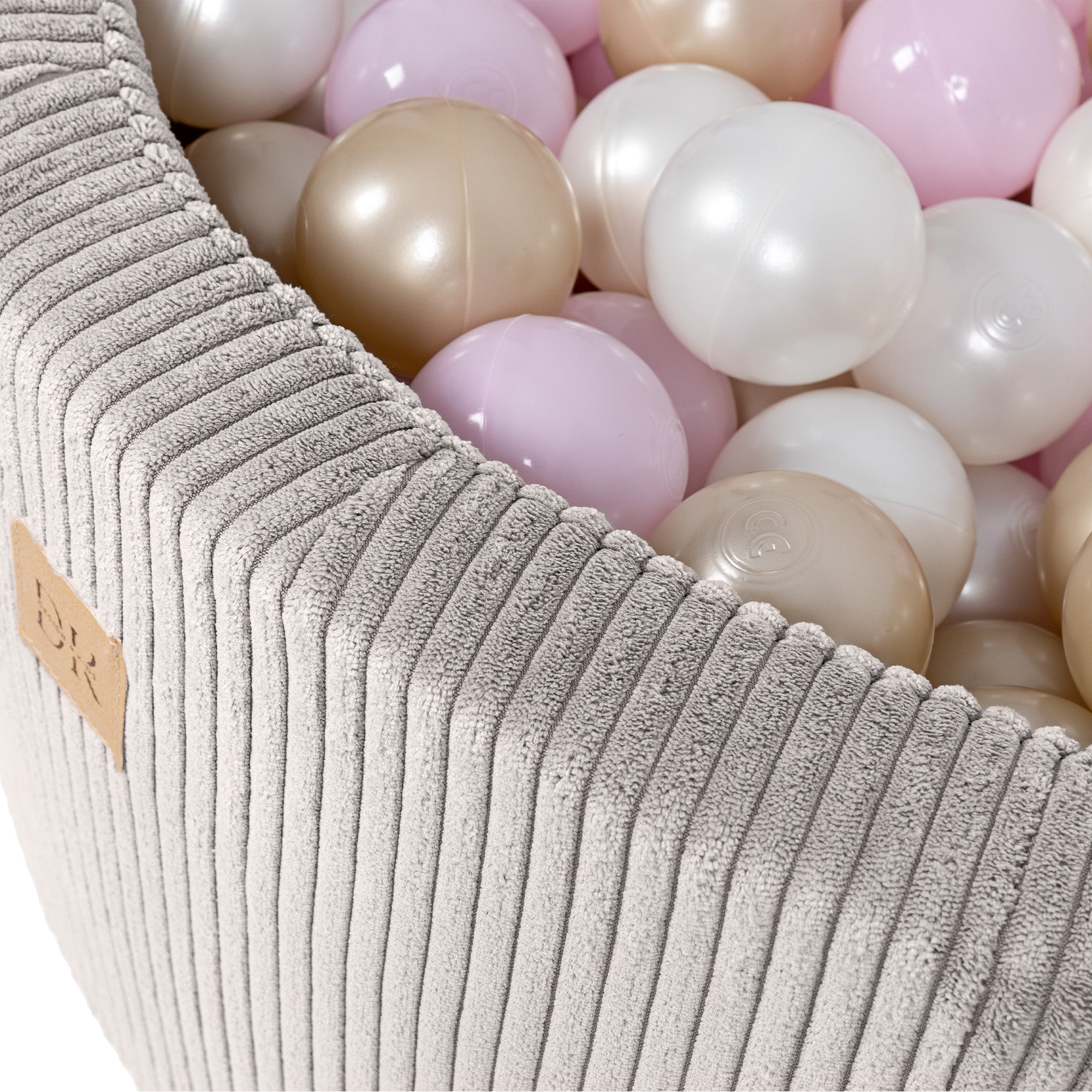 Design4Kids Schaumspielset Jewel Cord mit Bällebad und 200 Bälle - vintage beige
