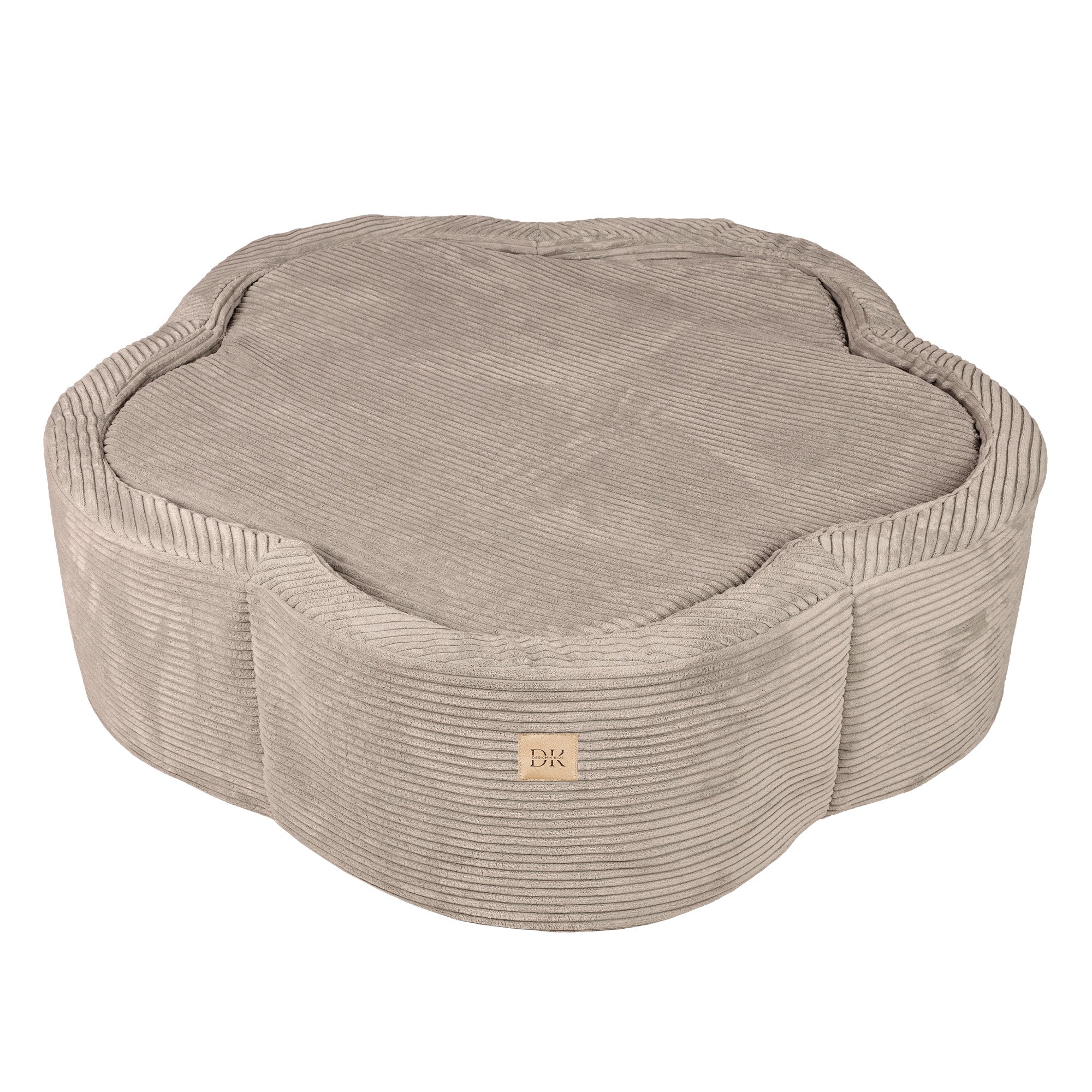 Design4Kids Bällebad Blume Cord - taupe