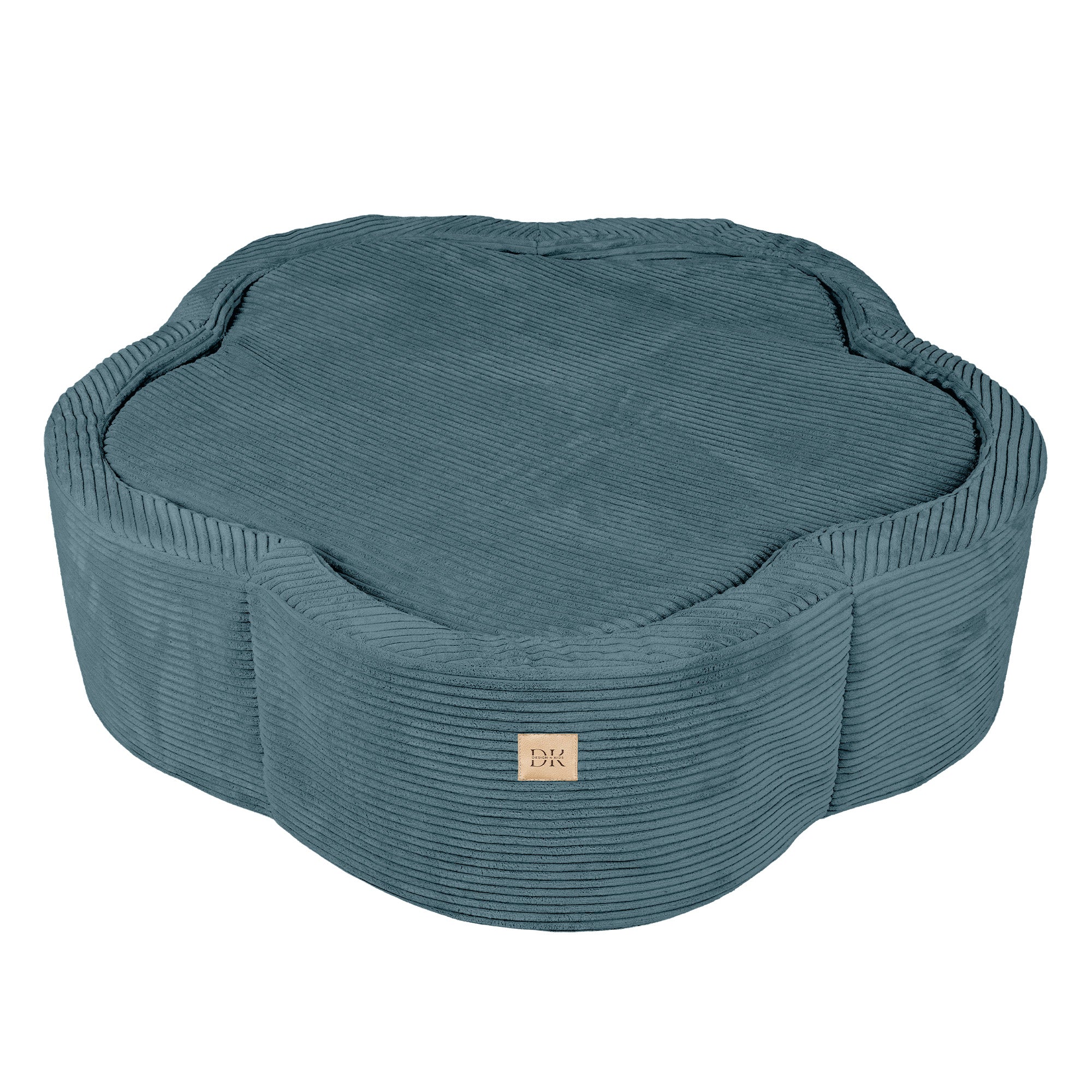 Design4Kids Bällebad Blume Cord - petrol