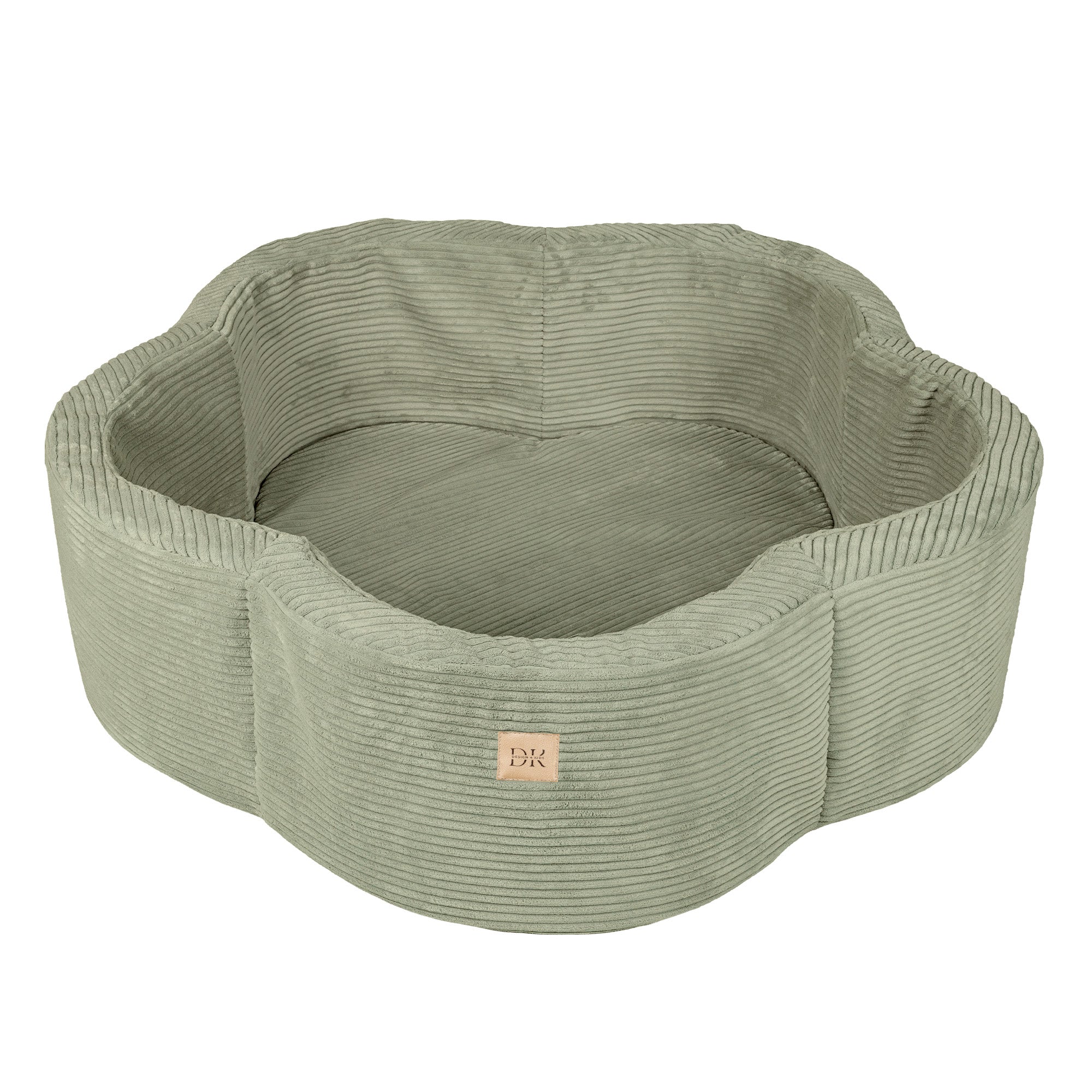 Design4Kids Bällebad Blume Cord - olive