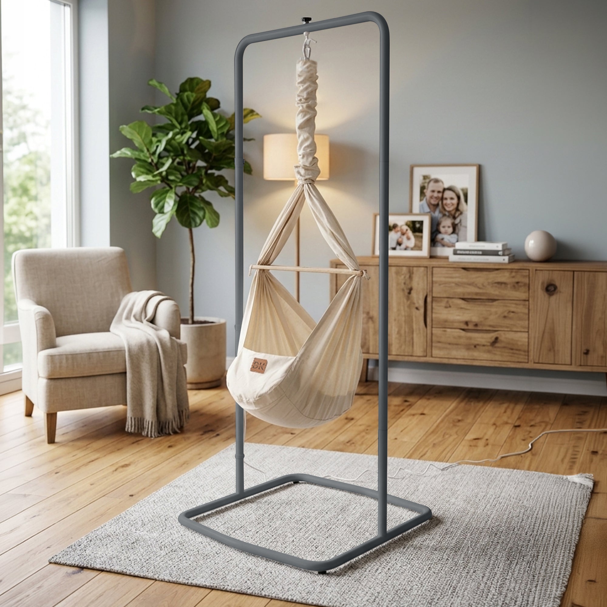 Design4Kids Federwiege Baby Classic, Bio-Baumwolle mit Komfort-Gestell