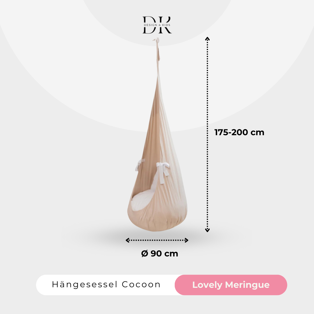 Design4Kids Hängesessel Cocoon Lovely meringue - beige