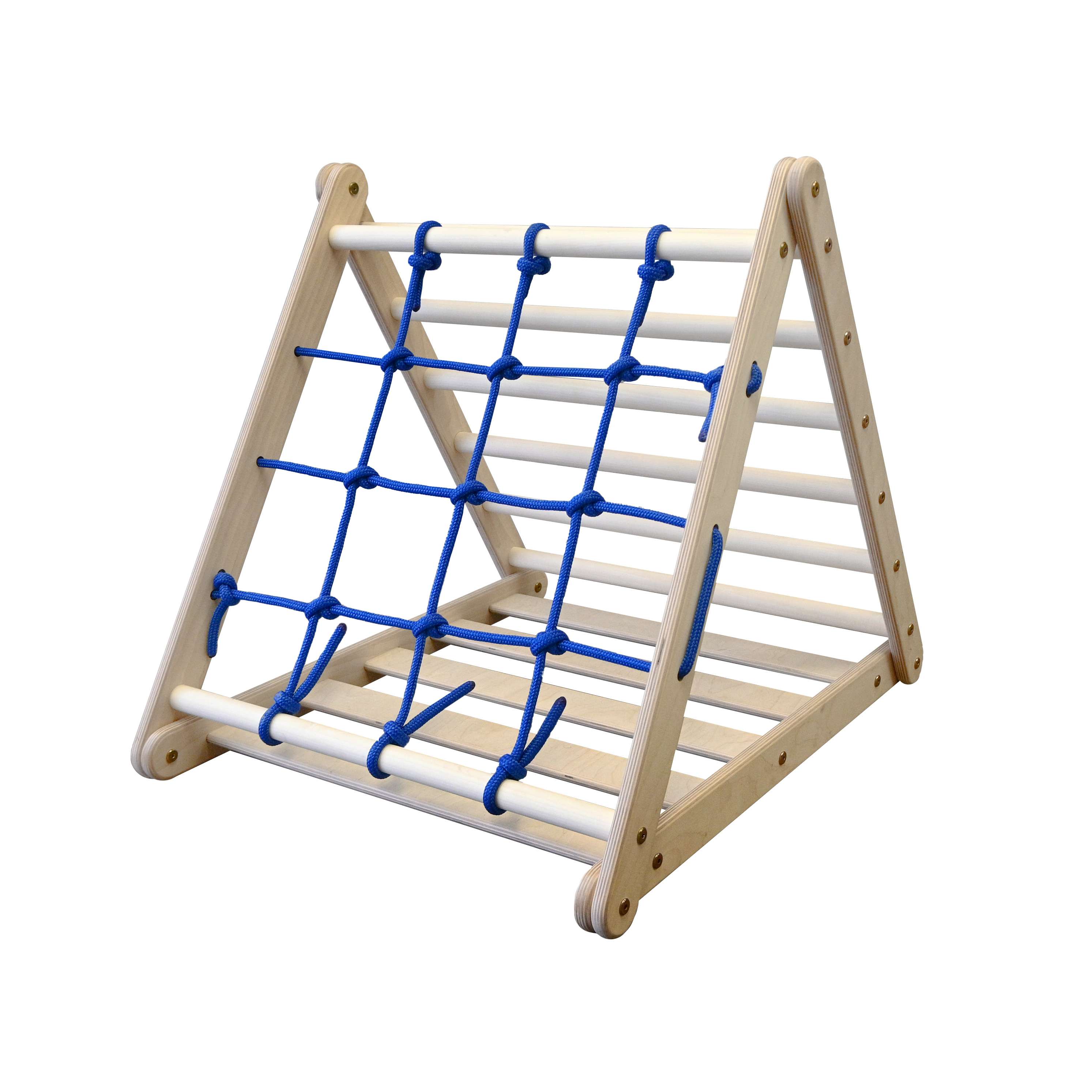 Design4Kids Kletterdreieck Tamarin - dreiseitig mit Netz-, Sprossen- und Kletterseite