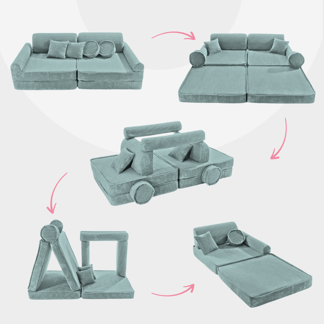 Design4Kids Spielsofa Jewel Cord