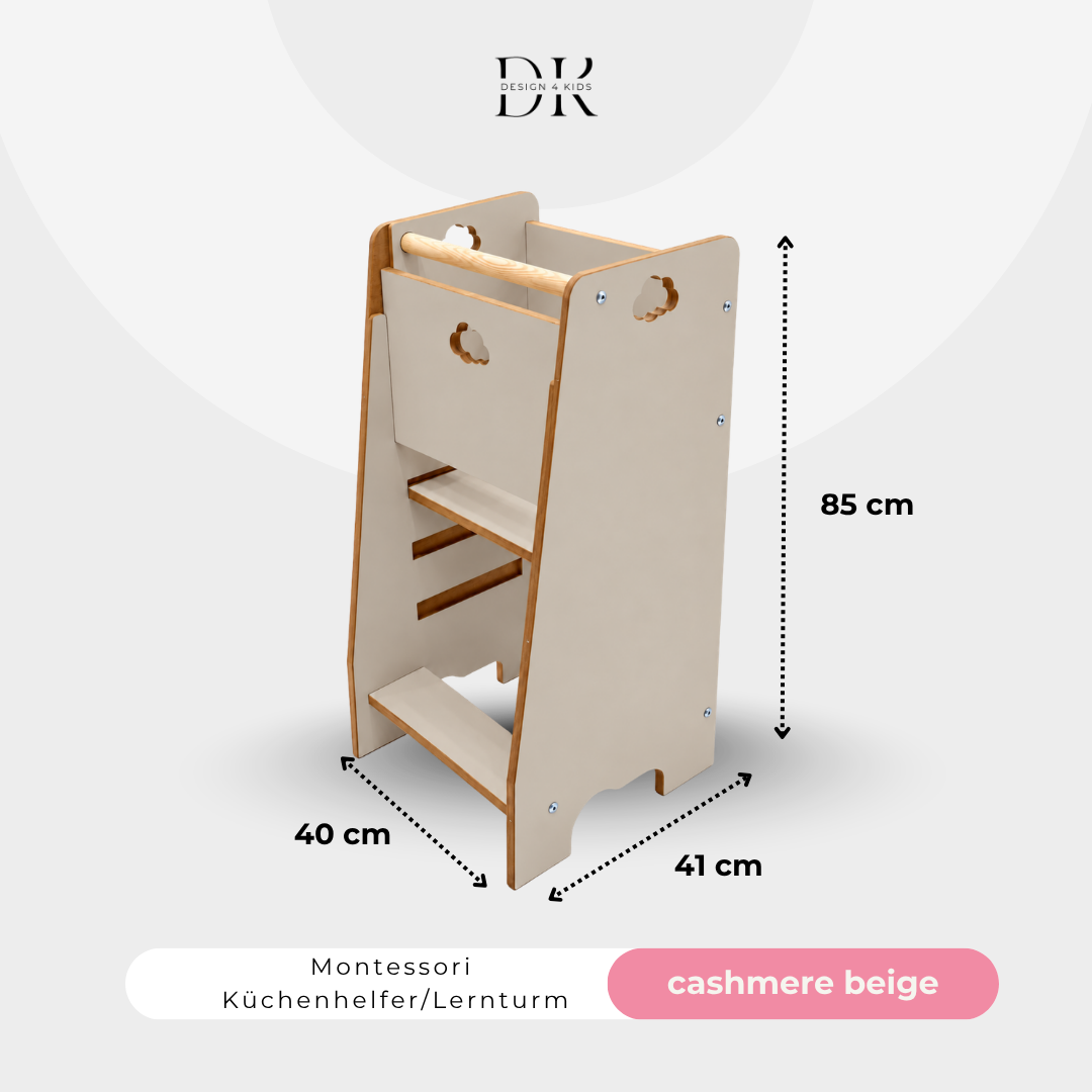 Design4Kids Montessori Küchenhelfer/Lernturm für Kinder