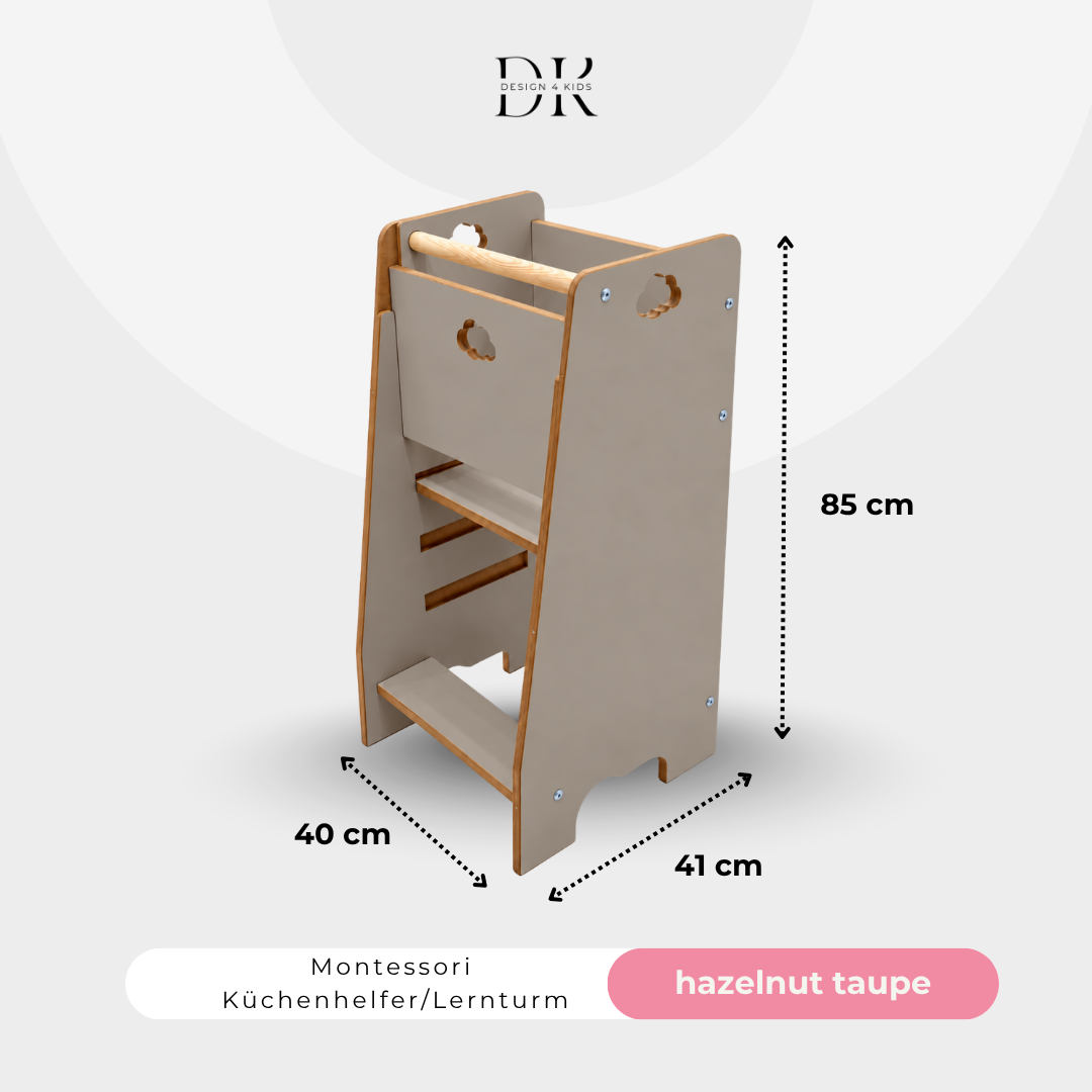 Design4Kids Montessori Küchenhelfer/Lernturm für Kinder