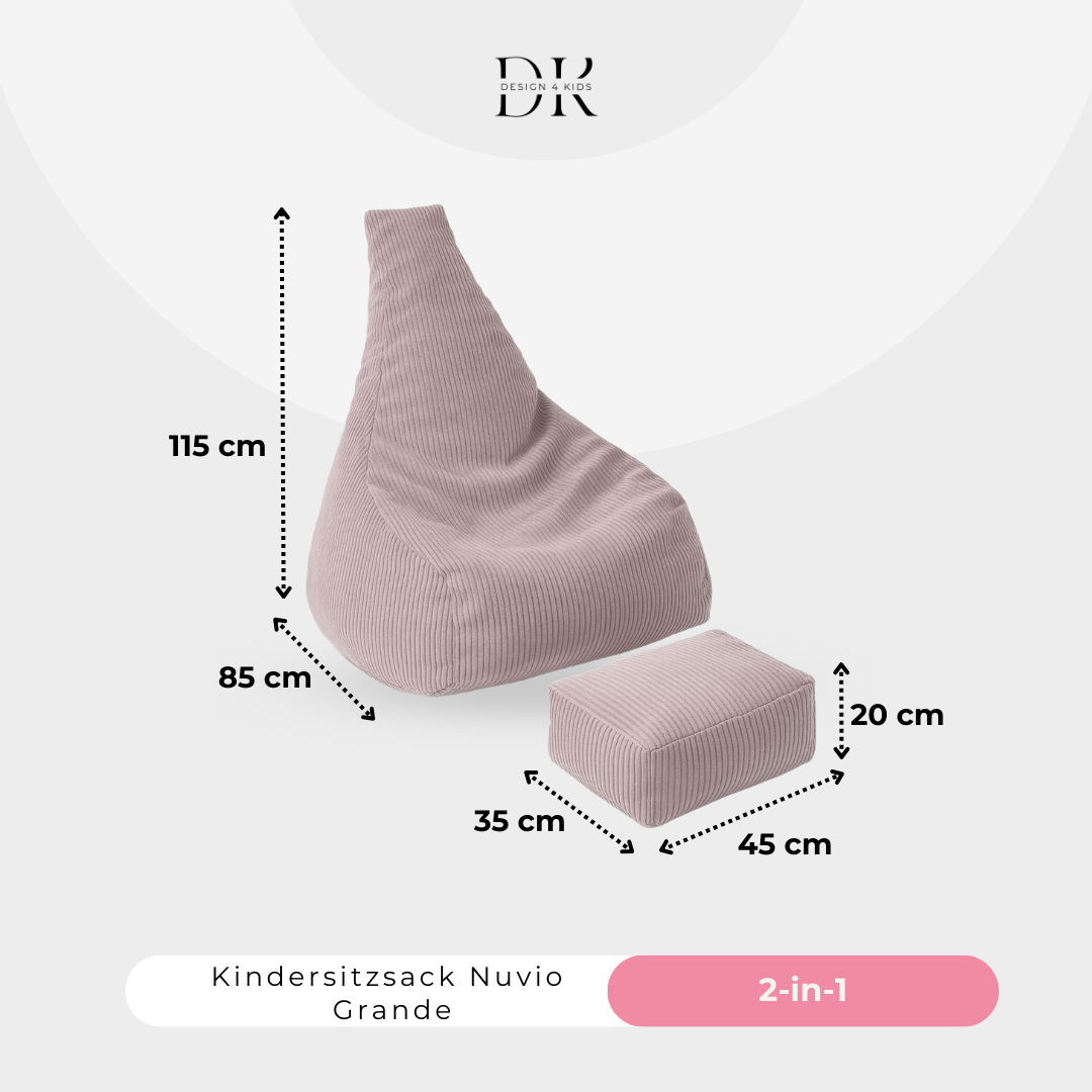 Design4Kids 2-in-1 Kindersitzsack Nuvio Grande
