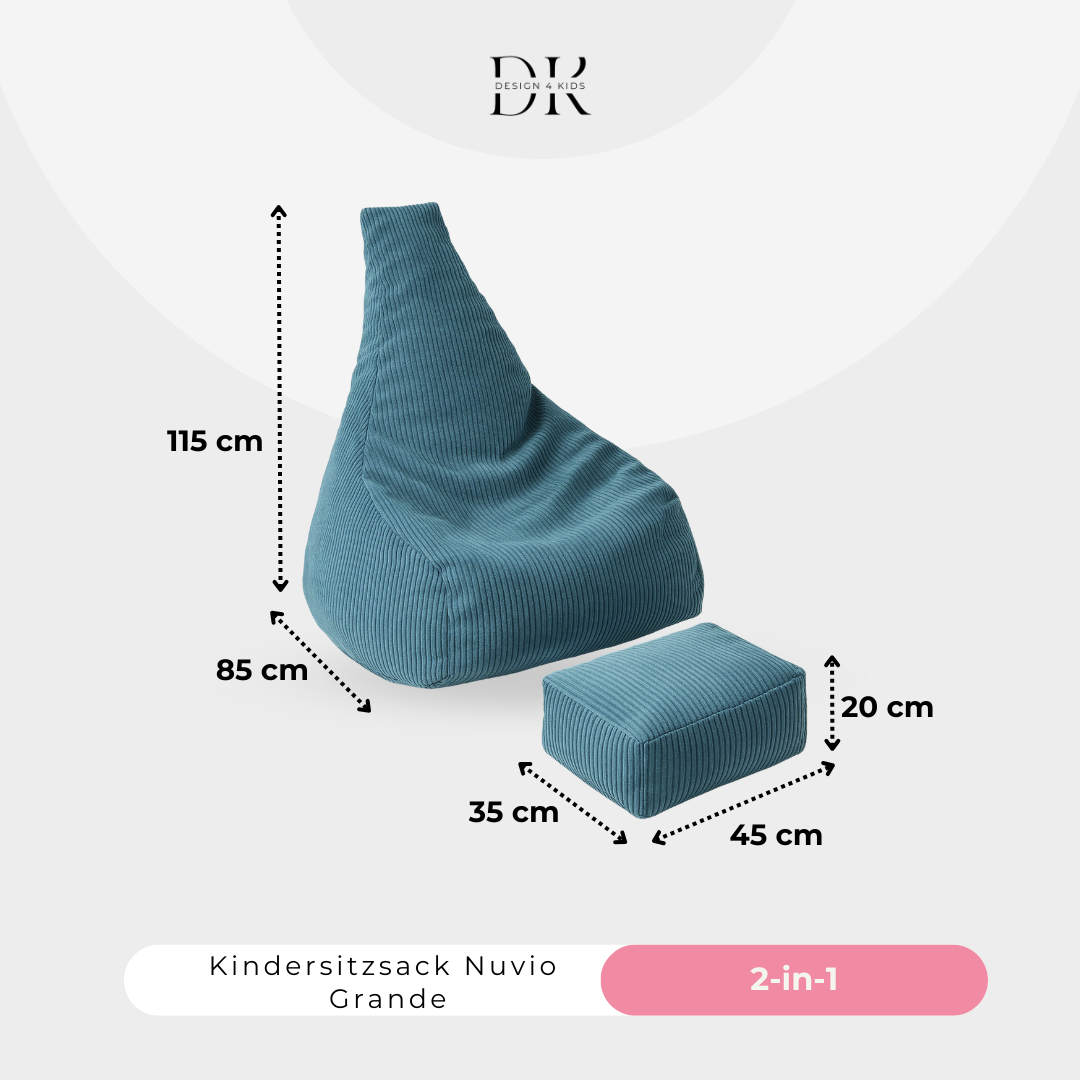 Design4Kids 2-in-1 Kindersitzsack Nuvio Grande