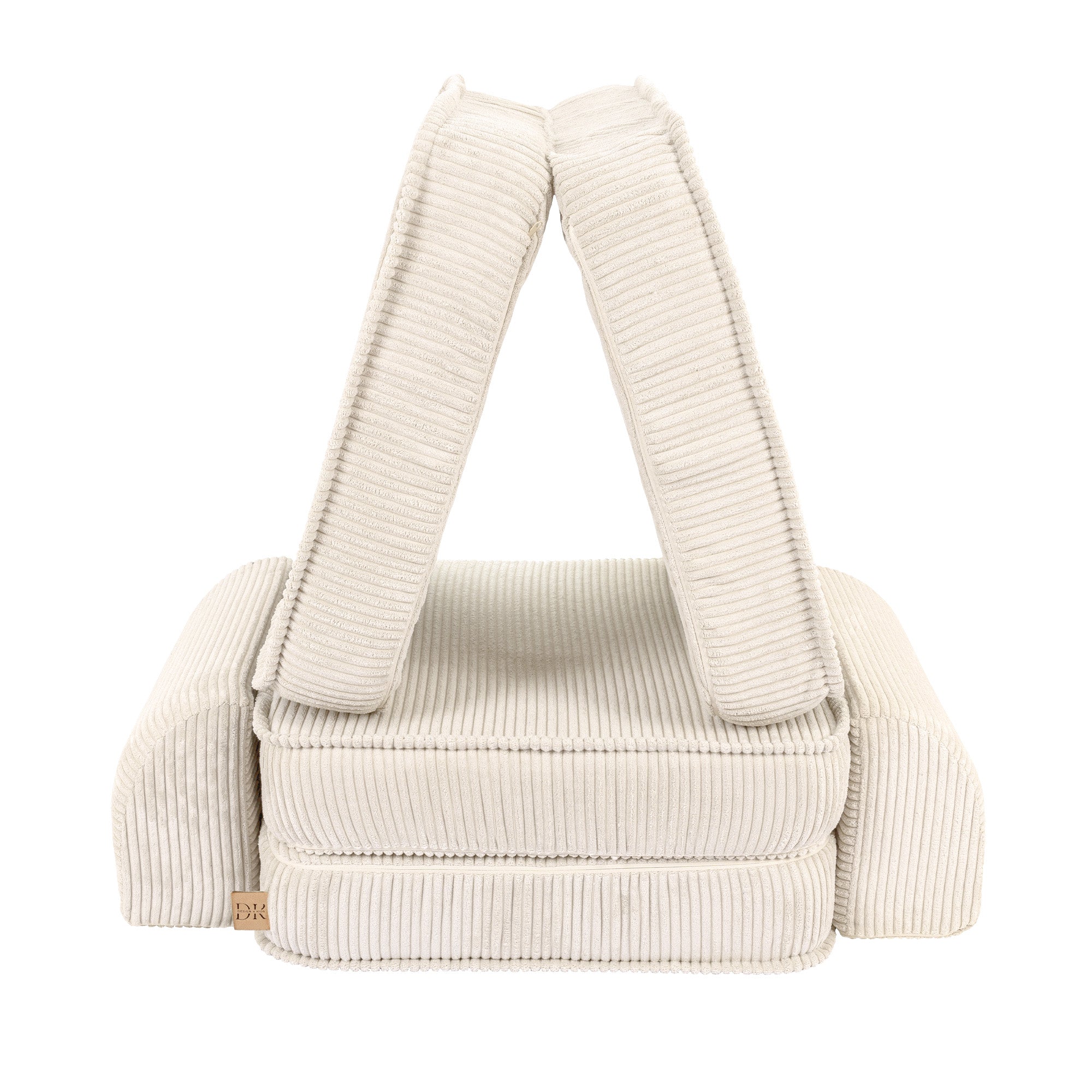 Design4Kids Mini Spielsofa Jewel Cord Basic - almond beige