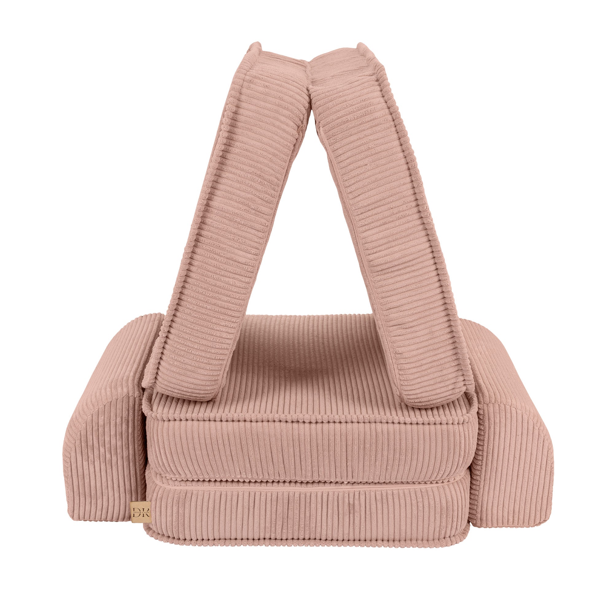 Design4Kids Mini Spielsofa Jewel Cord Basic - blushed rose