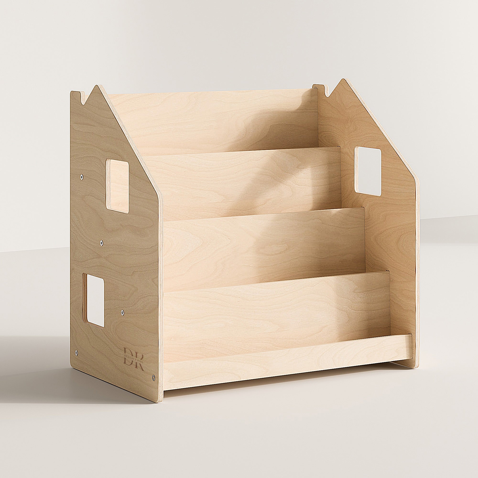 Design4Kids Montessori Bücherregal für Kinder – Natur