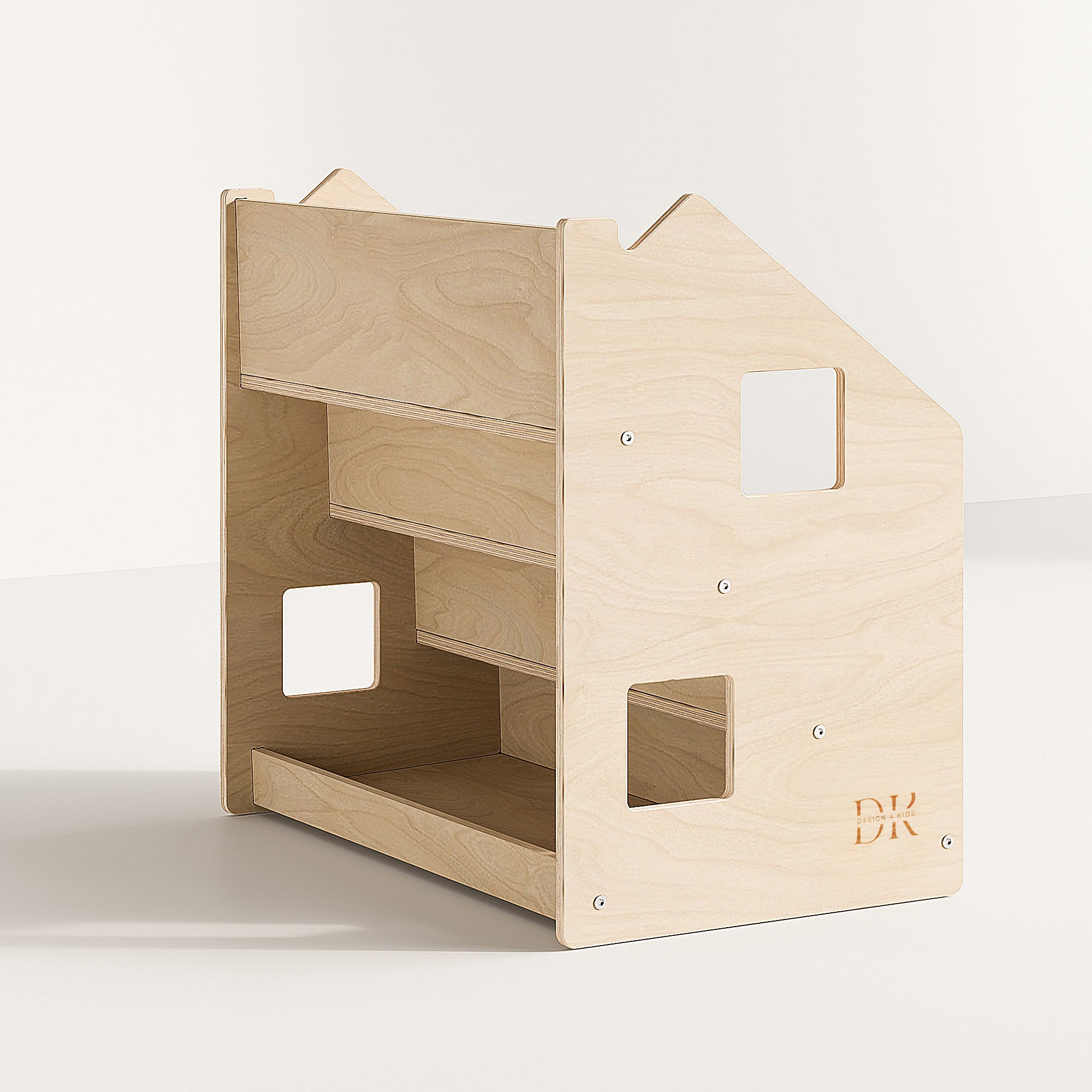 Design4Kids Montessori Bücherregal für Kinder – Natur