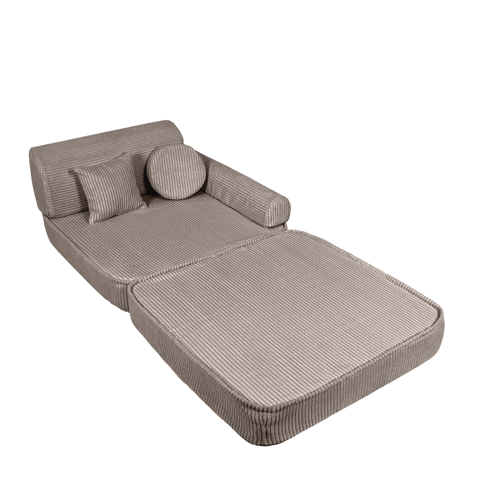 Design4Kids Spielsofa Jewel Max Cord - hazelnut taupe