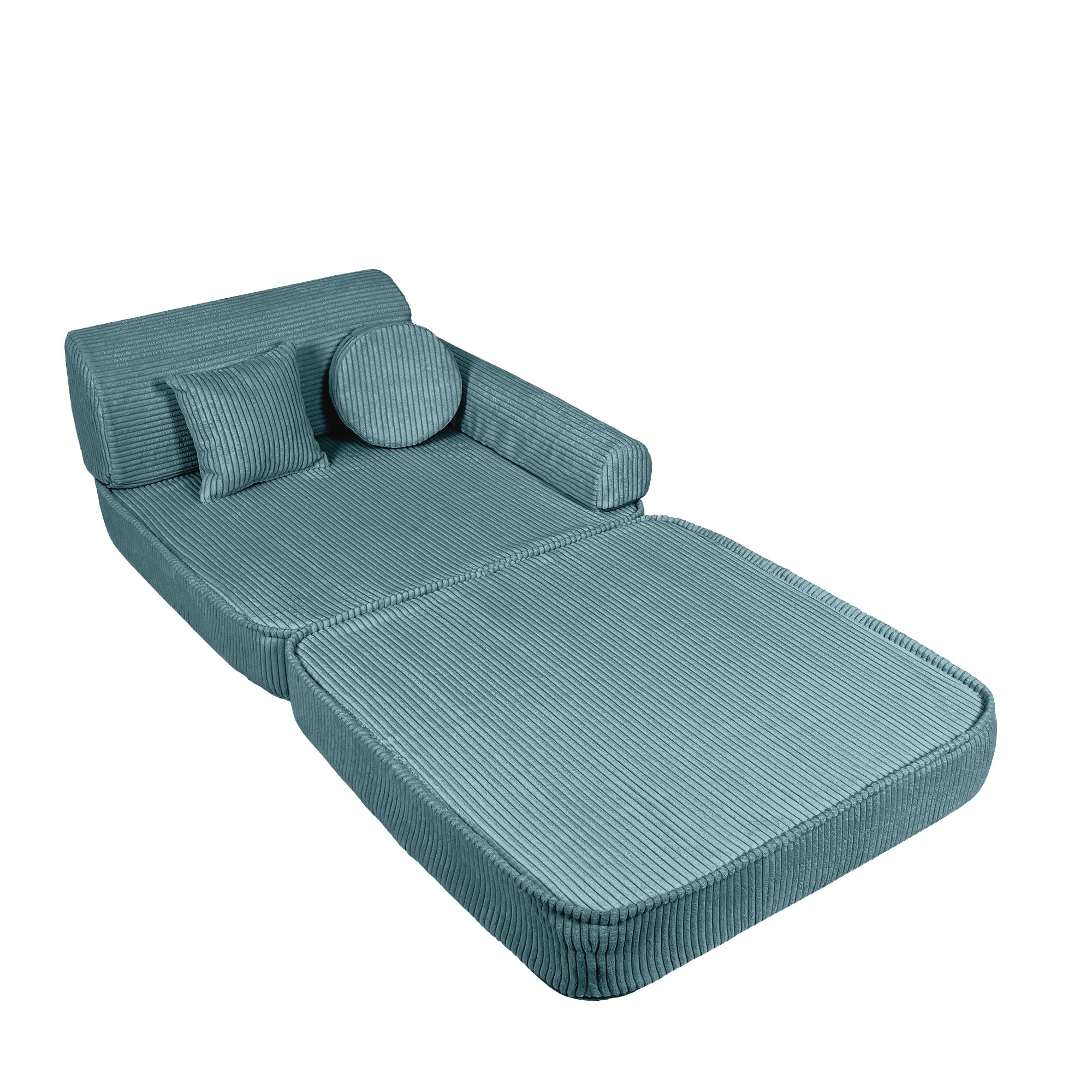Design4Kids Spielsofa Jewel Max Cord - ocean blue