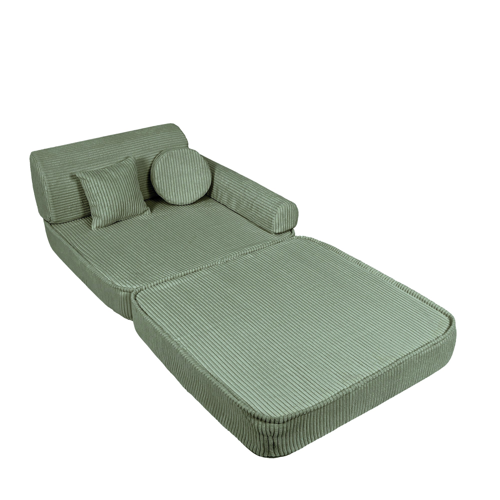 Design4Kids Spielsofa Jewel Max Cord - classic olive