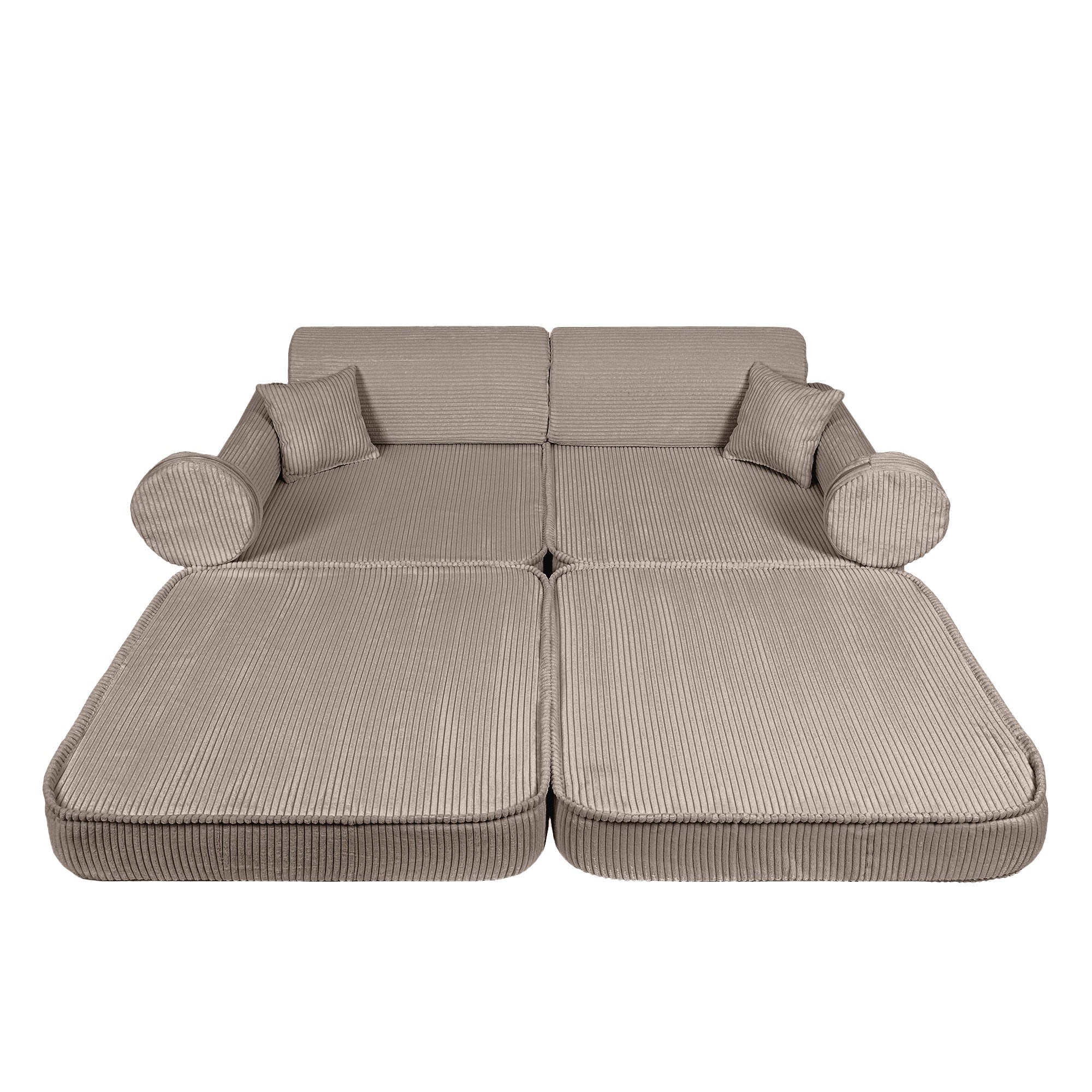 Design4Kids Spielsofa Jewel Max Cord - hazelnut taupe