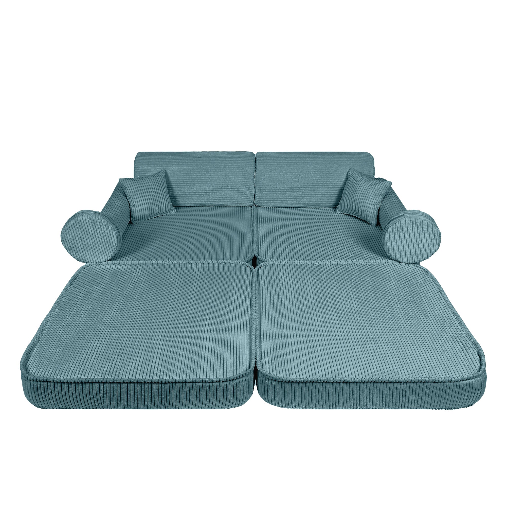Design4Kids Spielsofa Jewel Max Cord - ocean blue