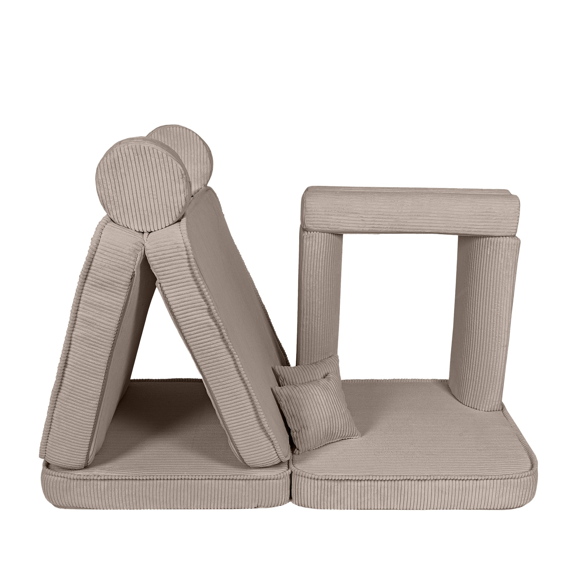 Design4Kids Spielsofa Jewel Max Cord - hazelnut taupe