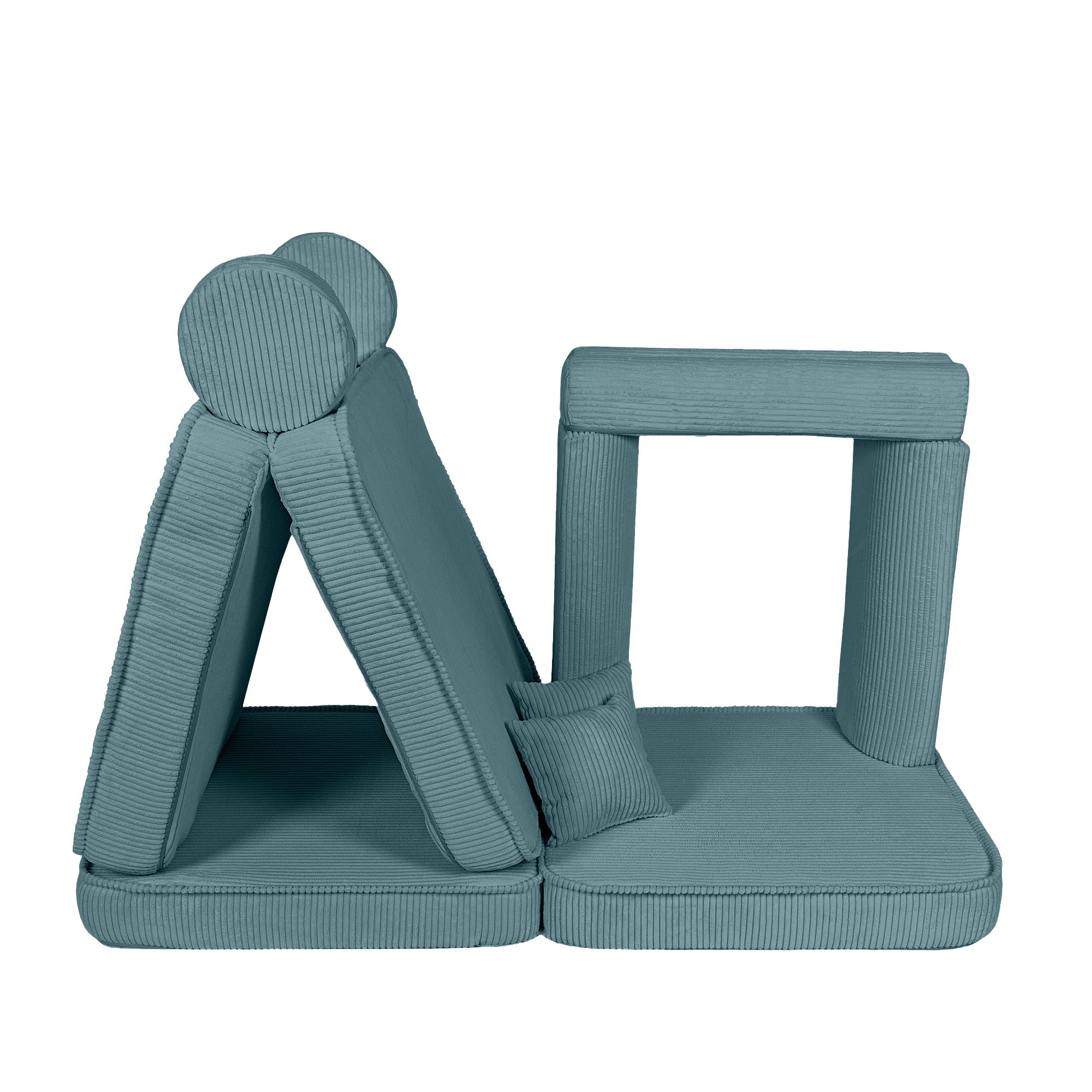 Design4Kids Spielsofa Jewel Max Cord - ocean blue