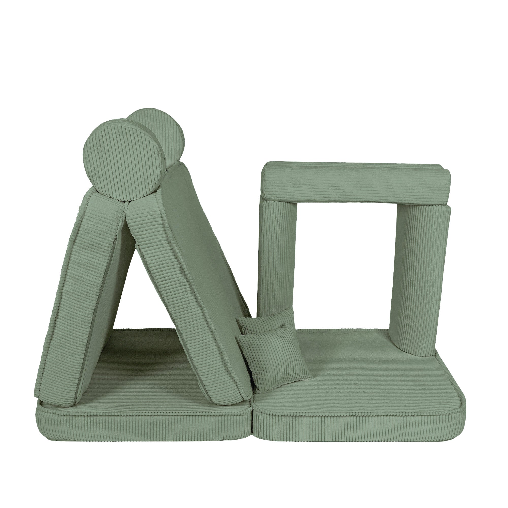 Design4Kids Spielsofa Jewel Max Cord - classic olive