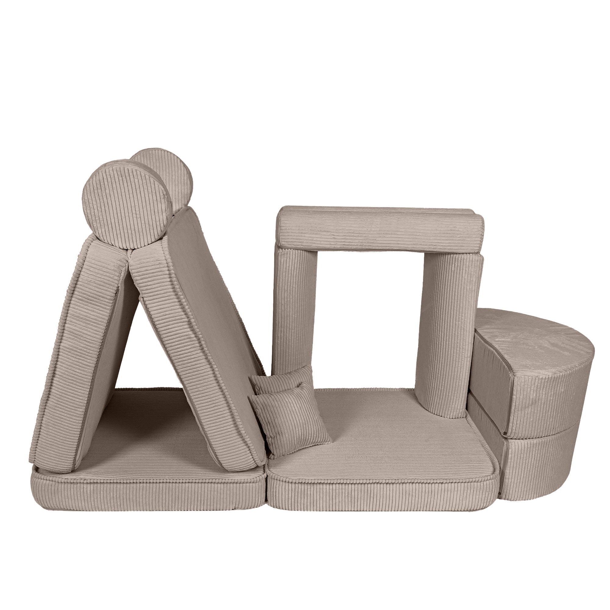 Design4Kids Spielsofa Jewel Max Cord - hazelnut taupe