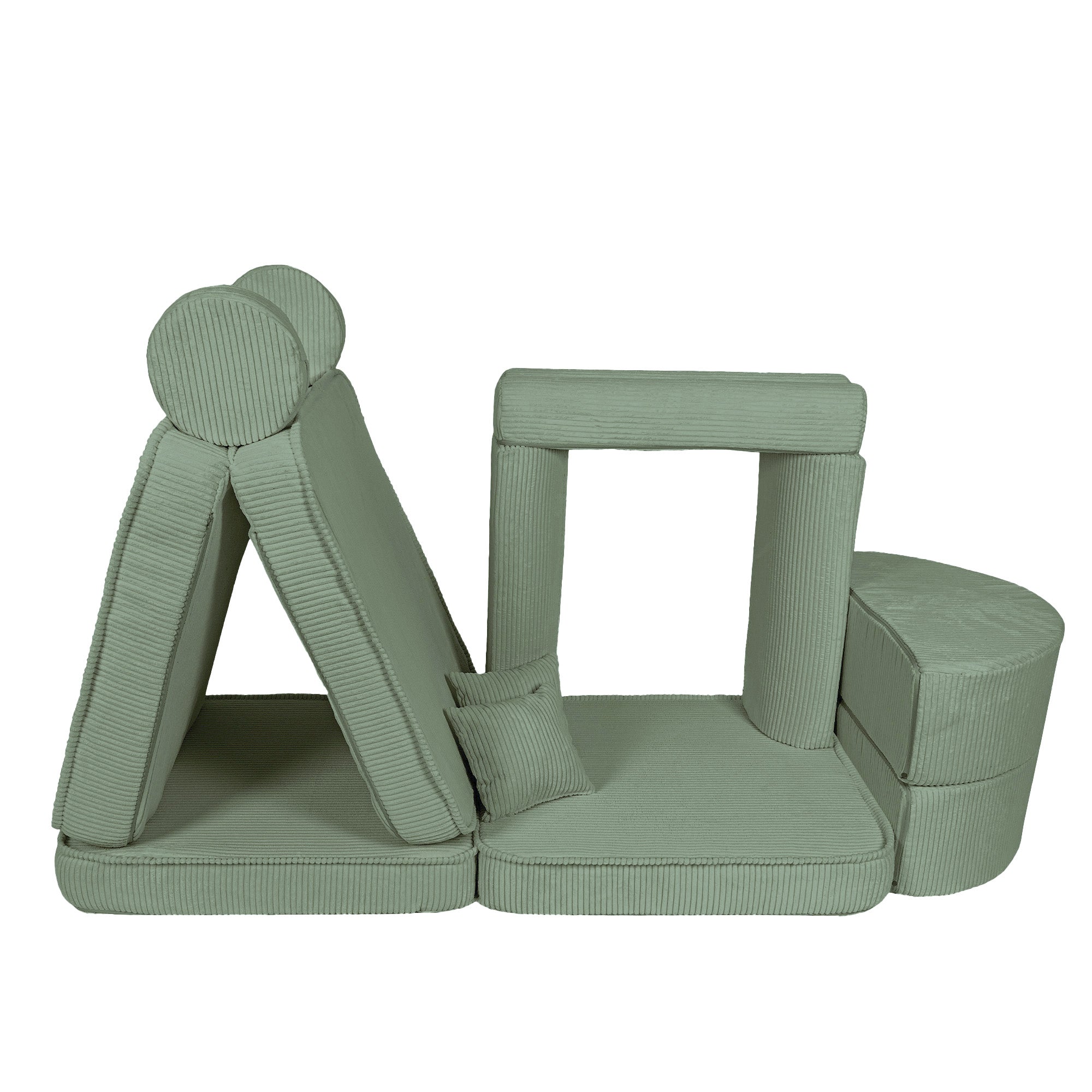 Design4Kids Spielsofa Jewel Max Cord - classic olive