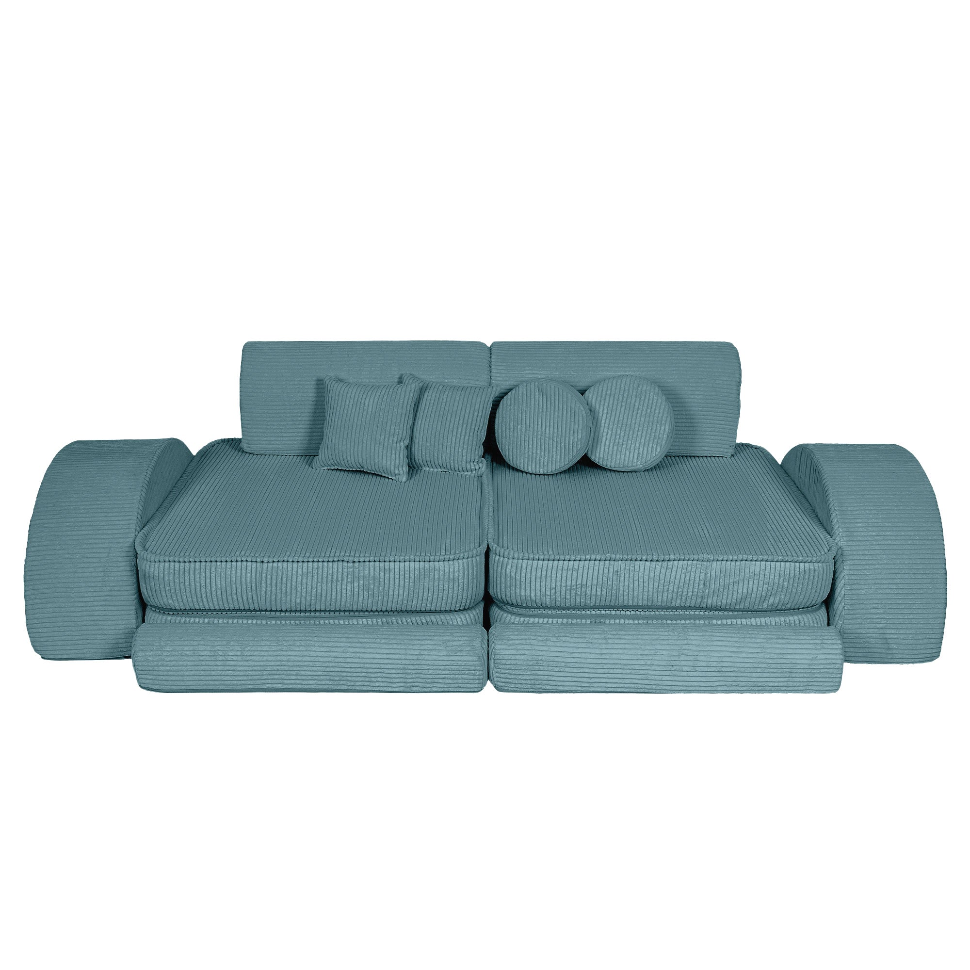 Design4Kids Spielsofa Jewel Max Cord - ocean blue