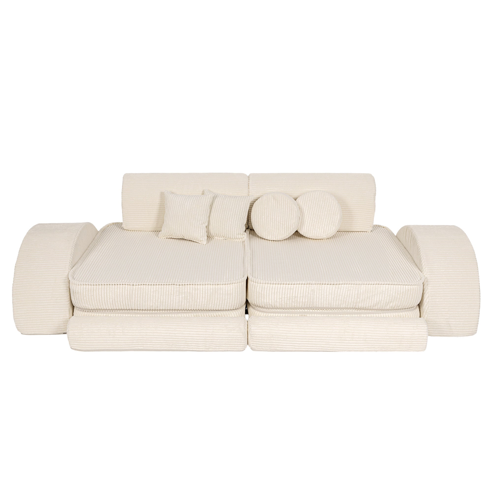 Design4Kids Spielsofa Jewel Max Cord - almond beige