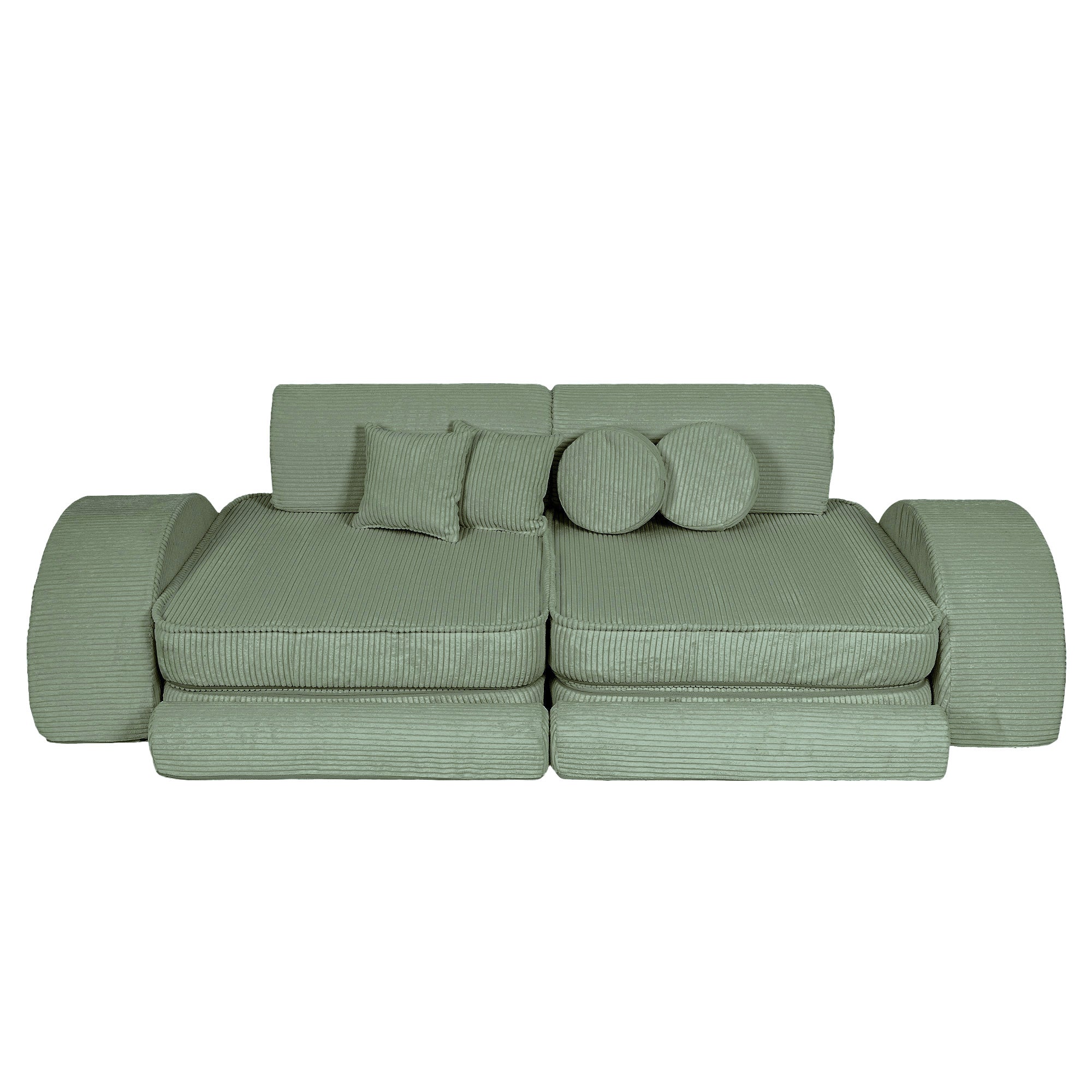 Design4Kids Spielsofa Jewel Max Cord - classic olive
