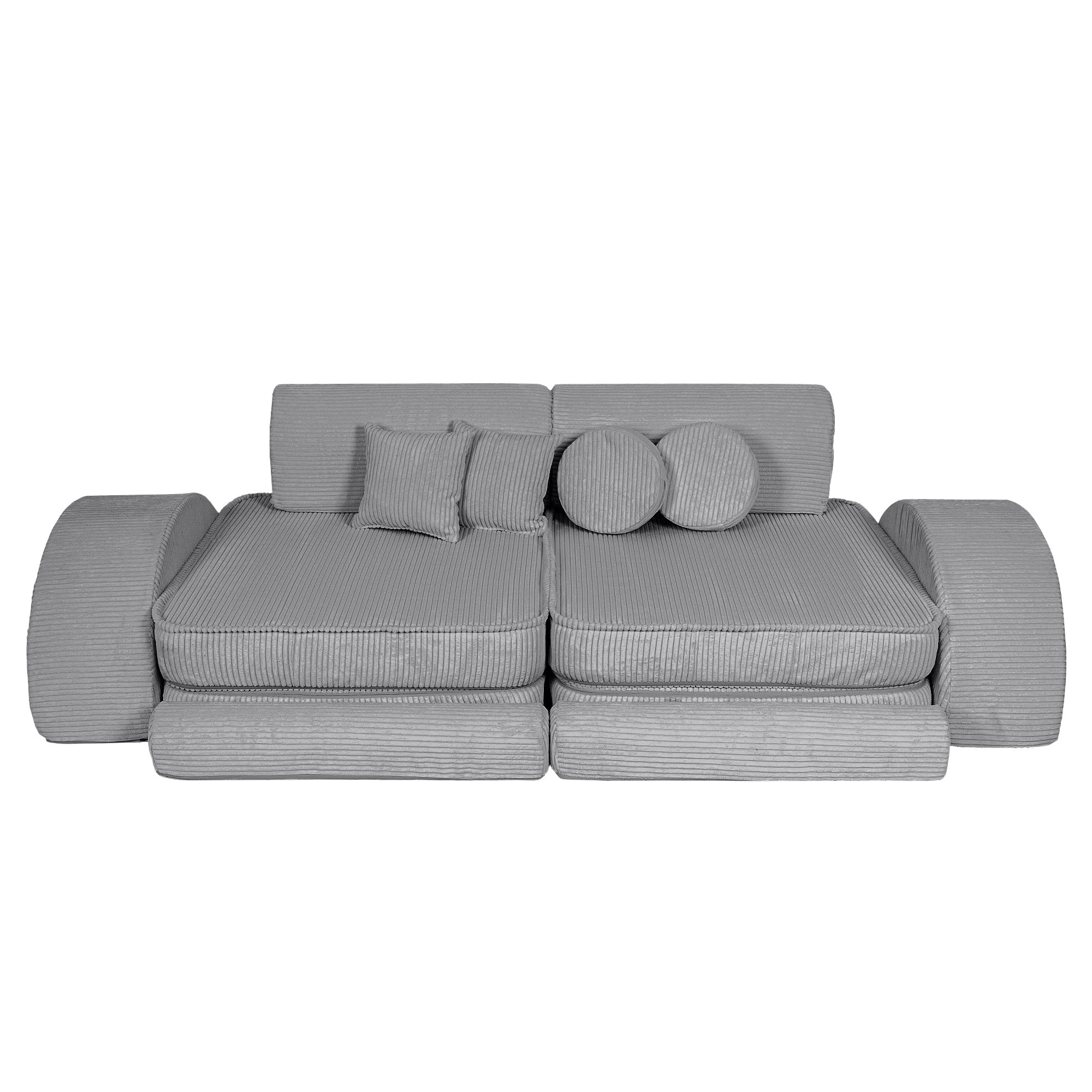 Design4Kids Spielsofa Jewel Max Cord - marble gray