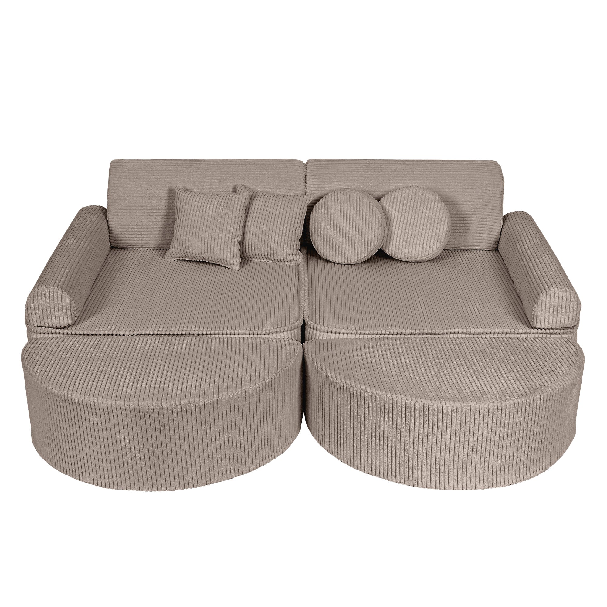 Design4Kids Spielsofa Jewel Max Cord - hazelnut taupe
