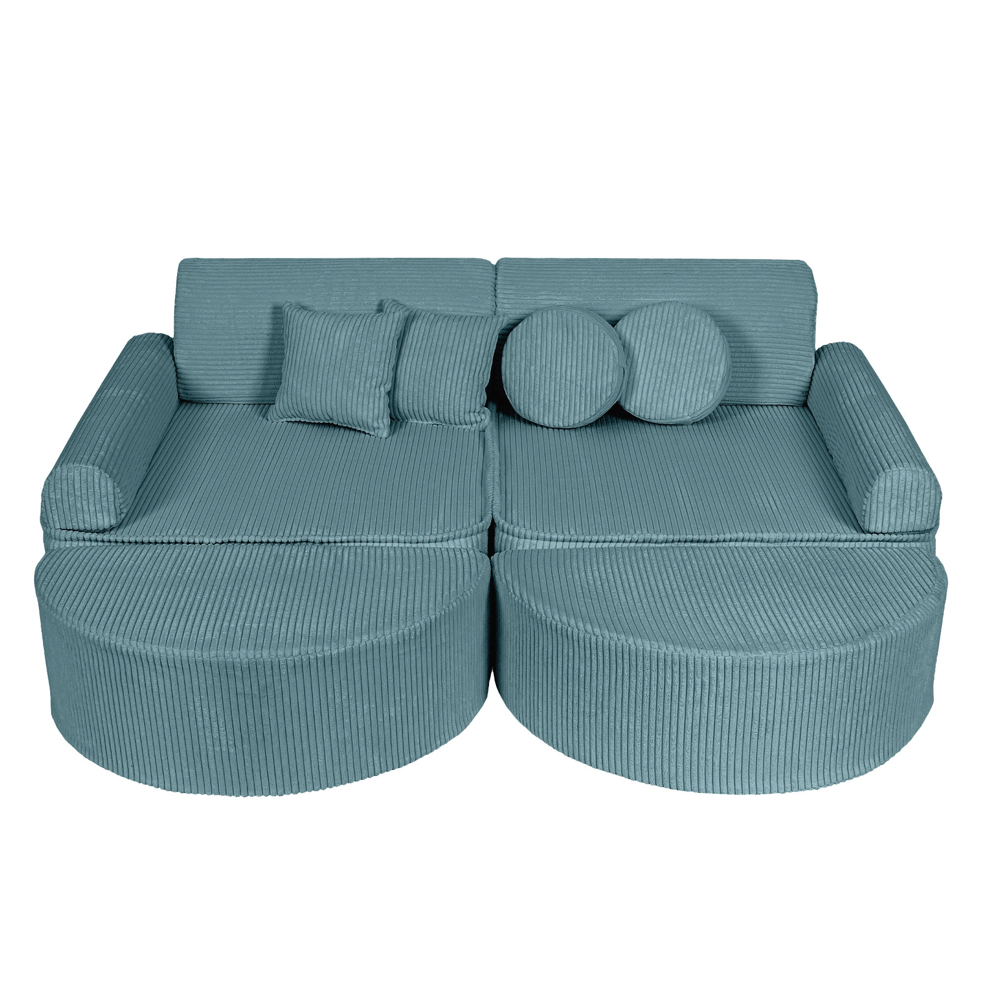 Design4Kids Spielsofa Jewel Max Cord - ocean blue