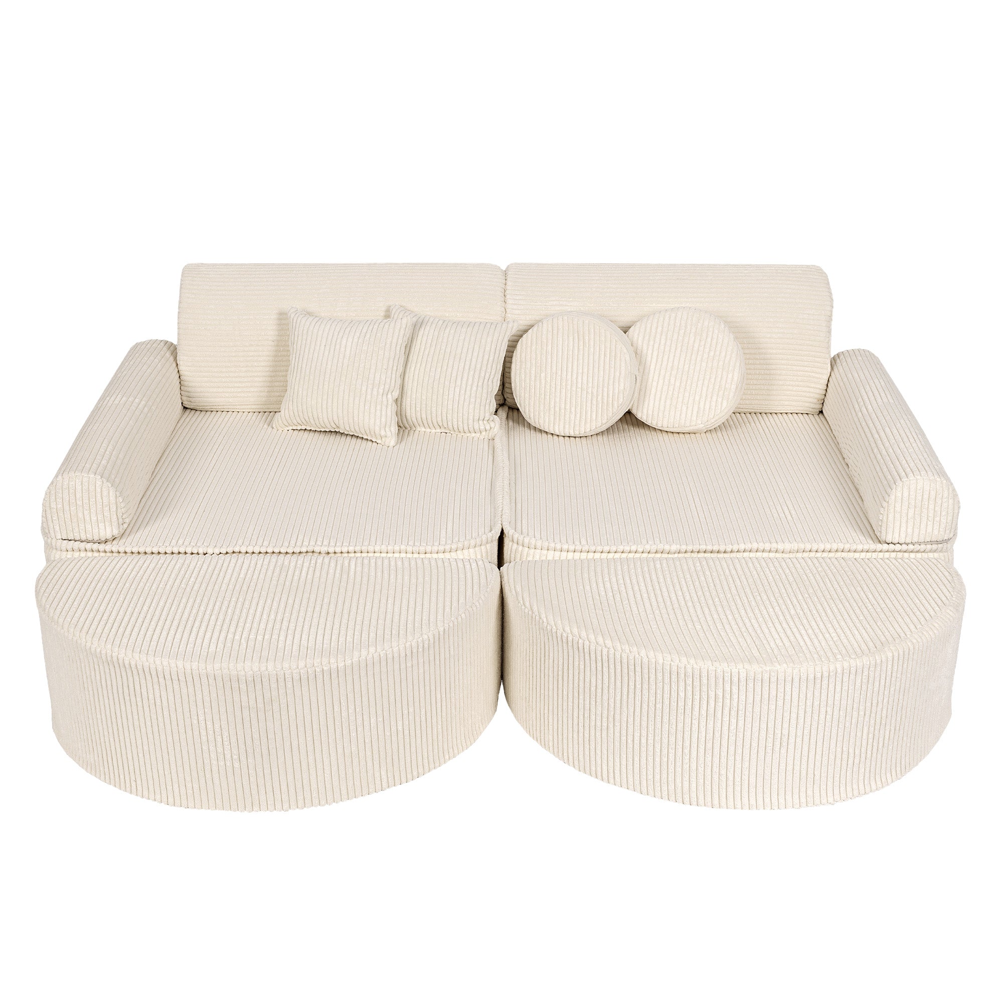 Design4Kids Spielsofa Jewel Max Cord - almond beige