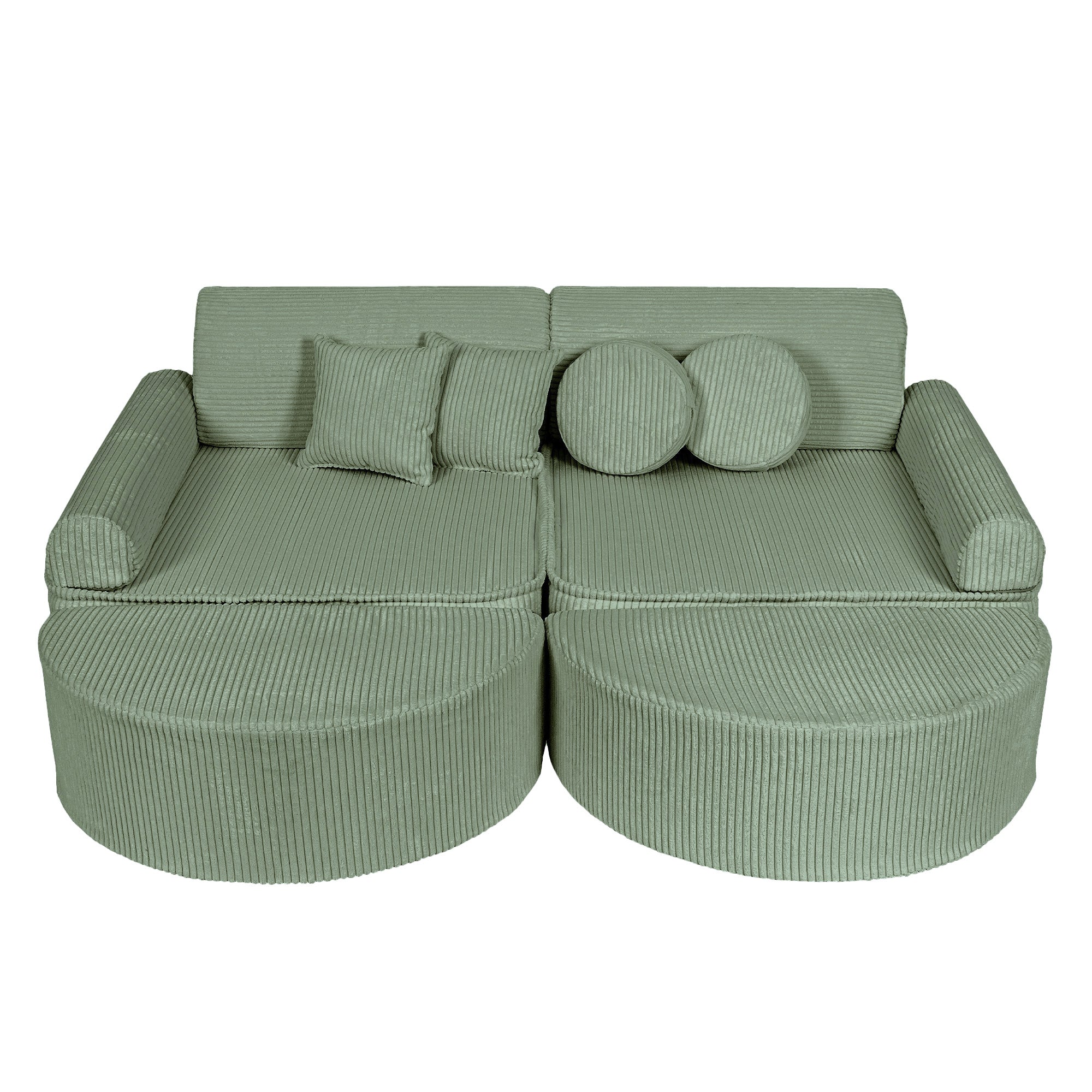 Design4Kids Spielsofa Jewel Max Cord - classic olive