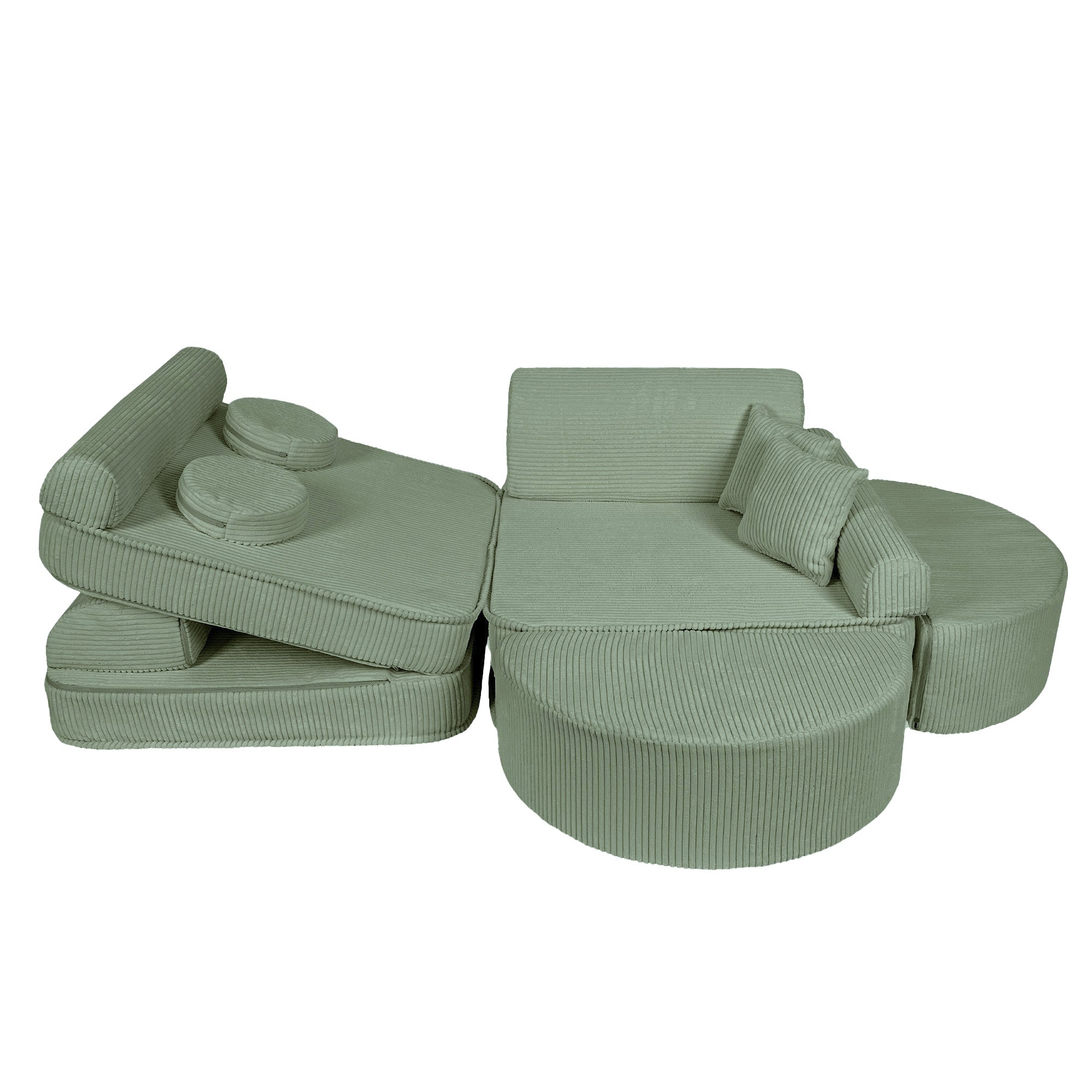 Design4Kids Spielsofa Jewel Max Cord - classic olive