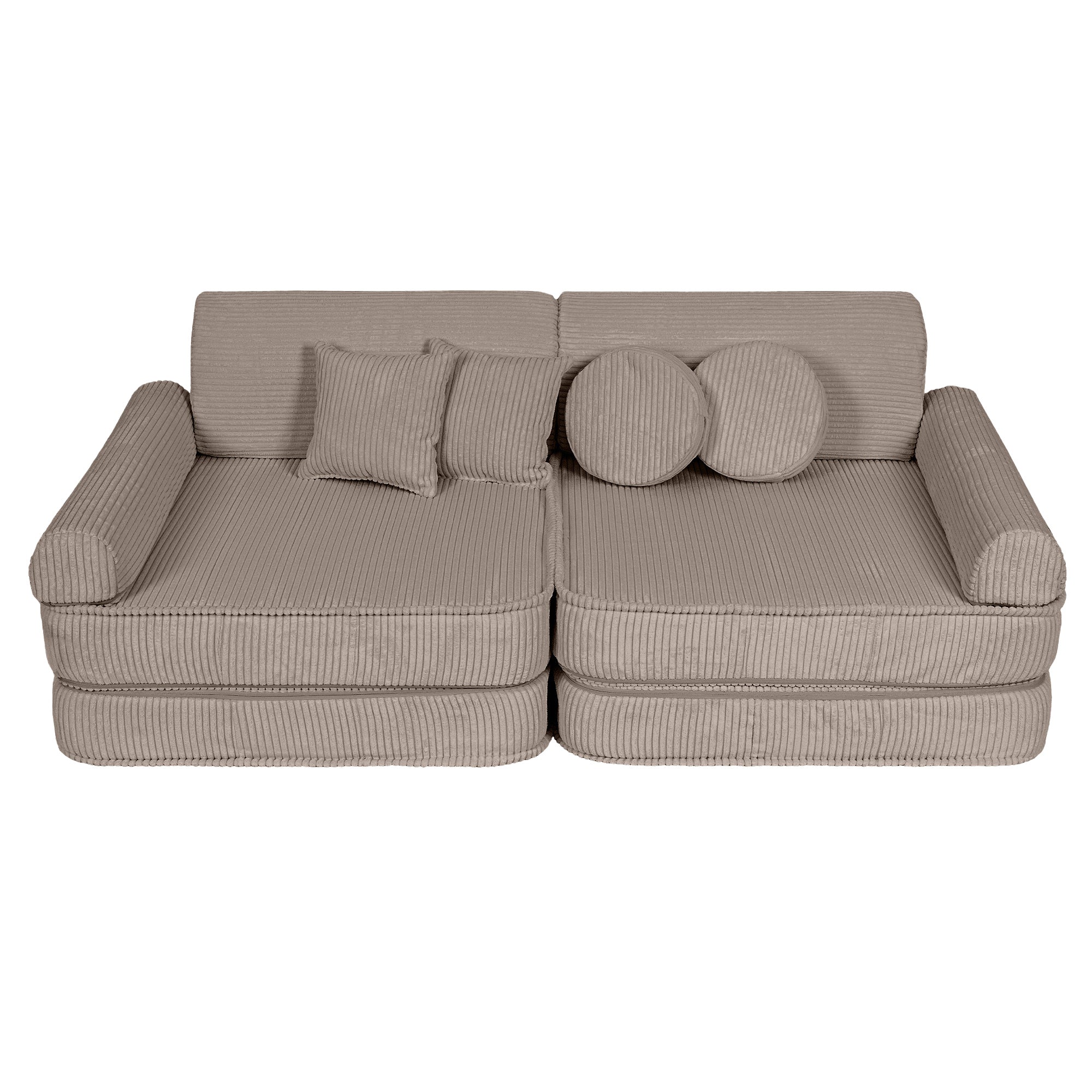 Design4Kids Spielsofa Jewel Max Cord - hazelnut taupe