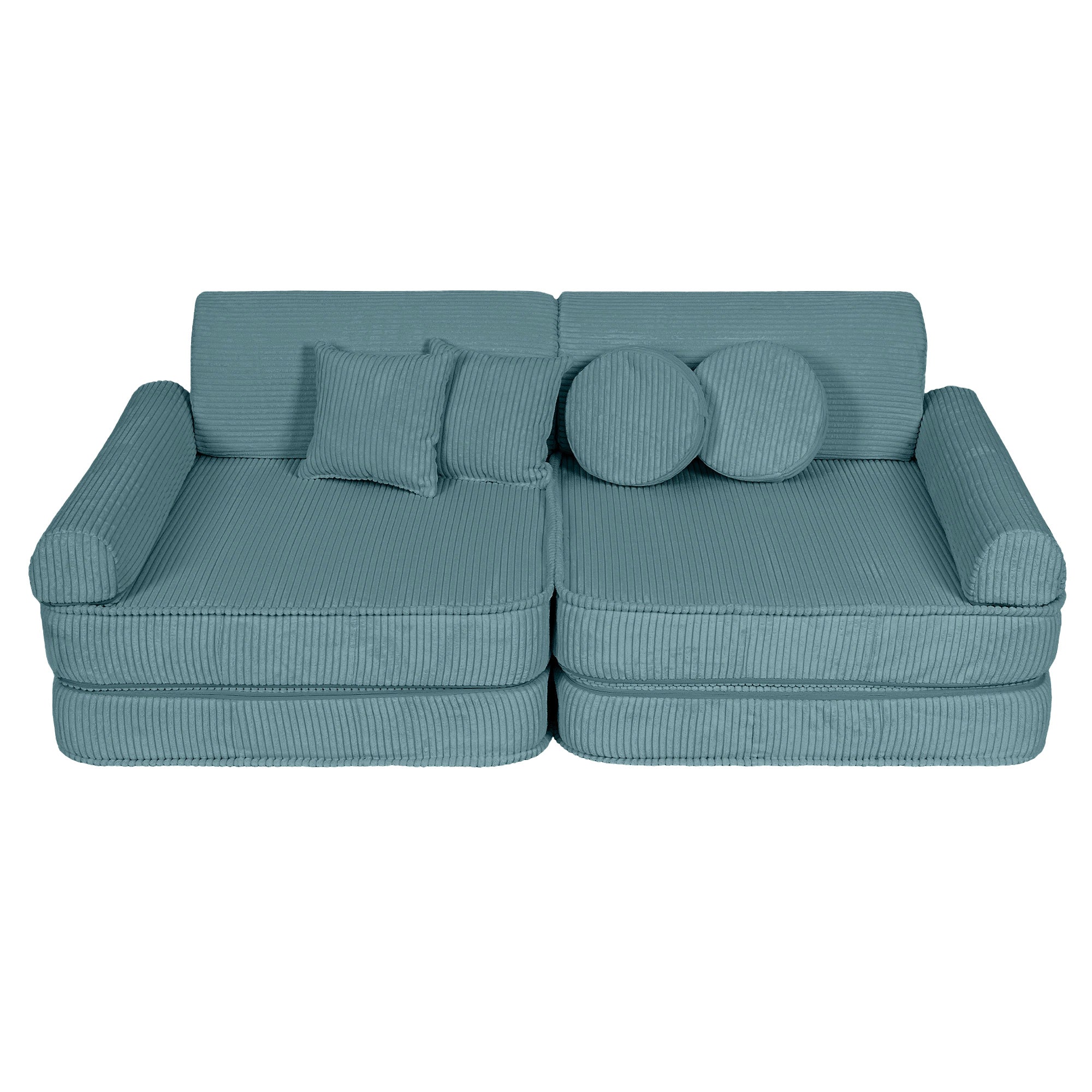 Design4Kids Spielsofa Jewel Max Cord - ocean blue