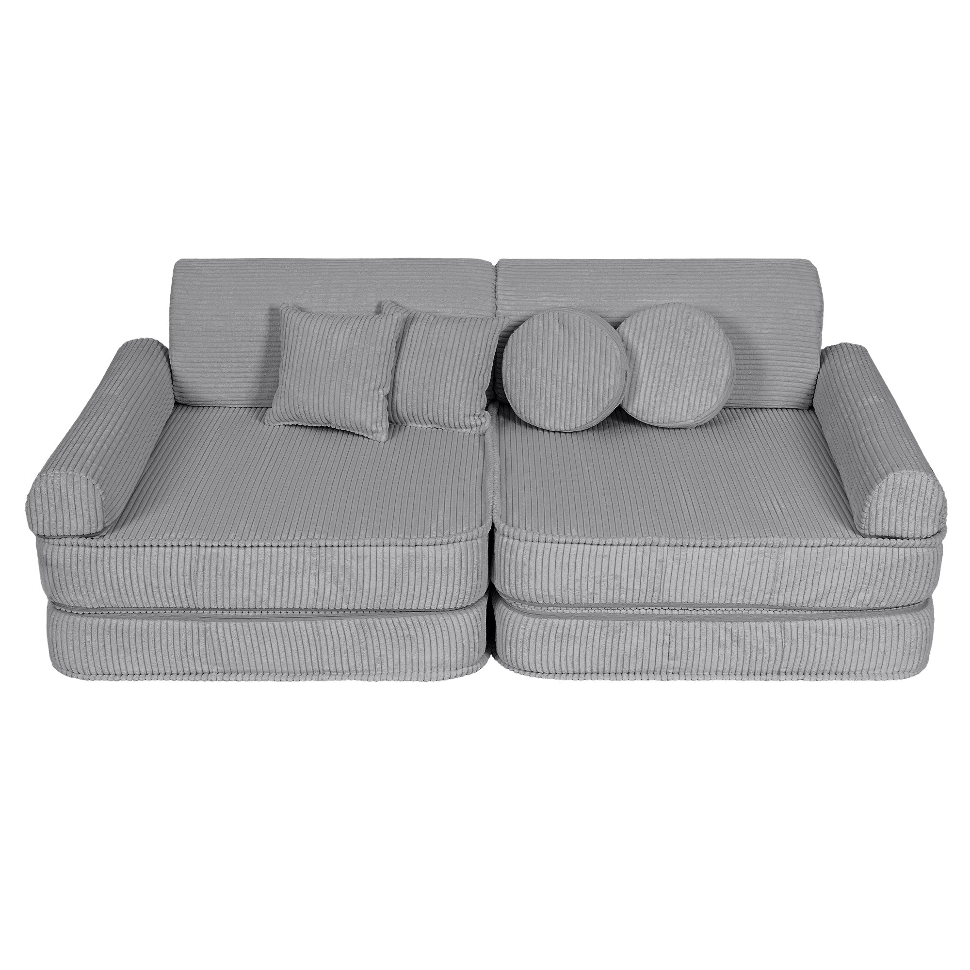 Design4Kids Spielsofa Jewel Max Cord - marble gray